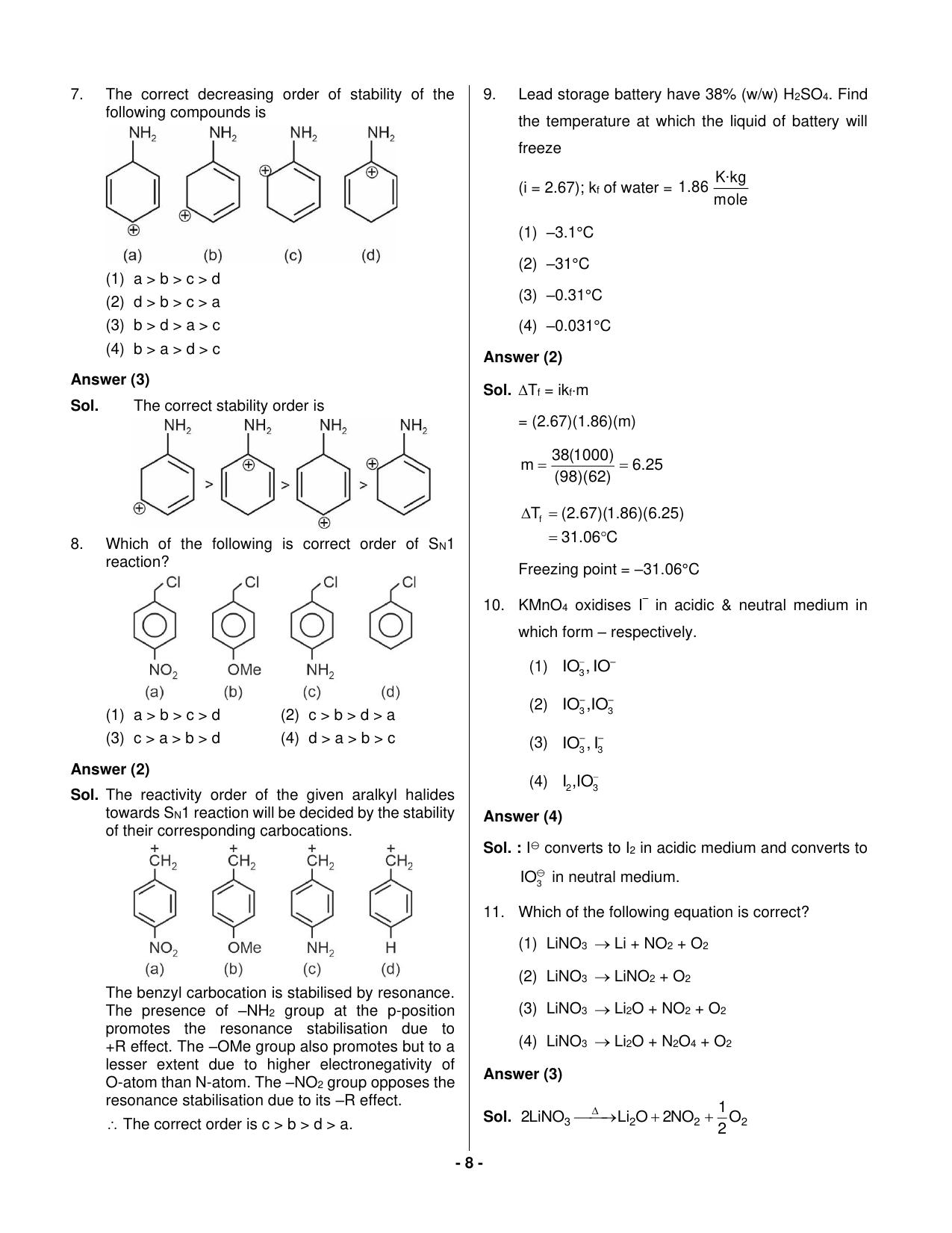 JEE Mains 2023: 30th January 2023 Shift-2 (Evening) Question Paper With Solution (January, Session-1) - Page 7