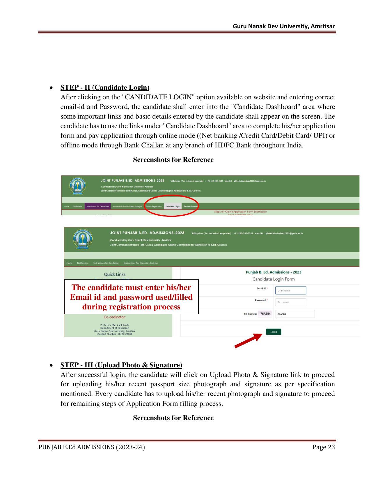 Punjab B.Ed CET 2023 - Page 23