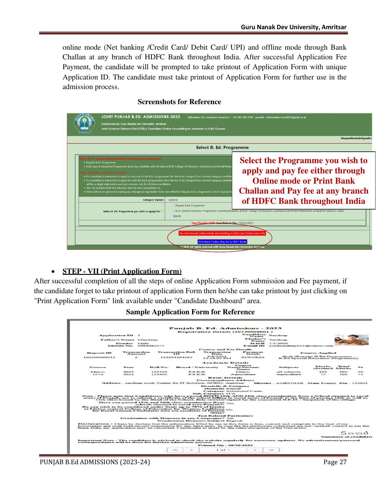 Punjab B.Ed CET 2023 - Page 27