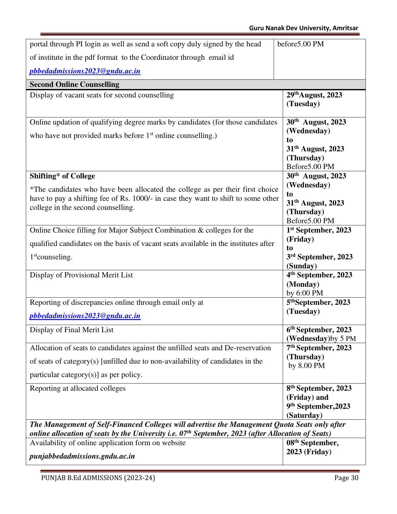 Punjab B.Ed CET 2023 - Page 30