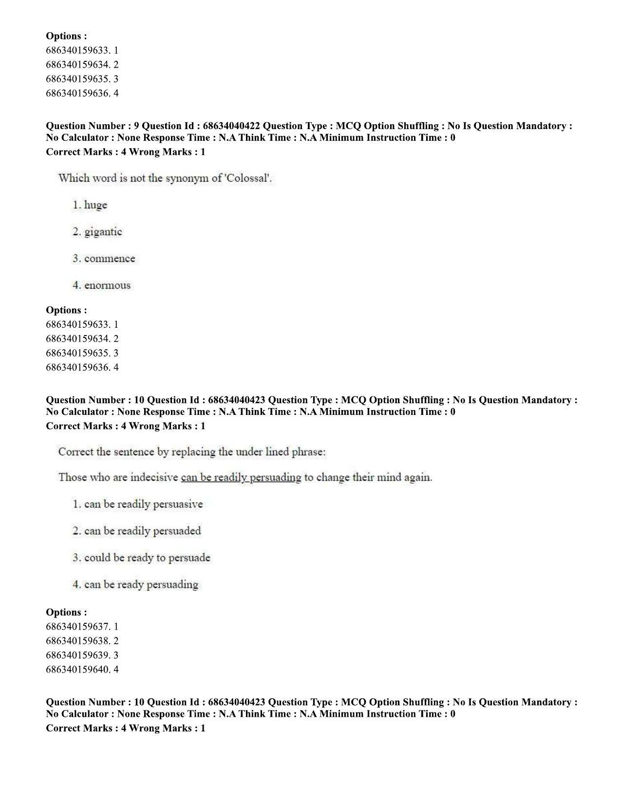 CUET PG 2023: HUQP15 – Painting (Eng) - Shift 3 (25-06-2023) Question Paper - Page 10