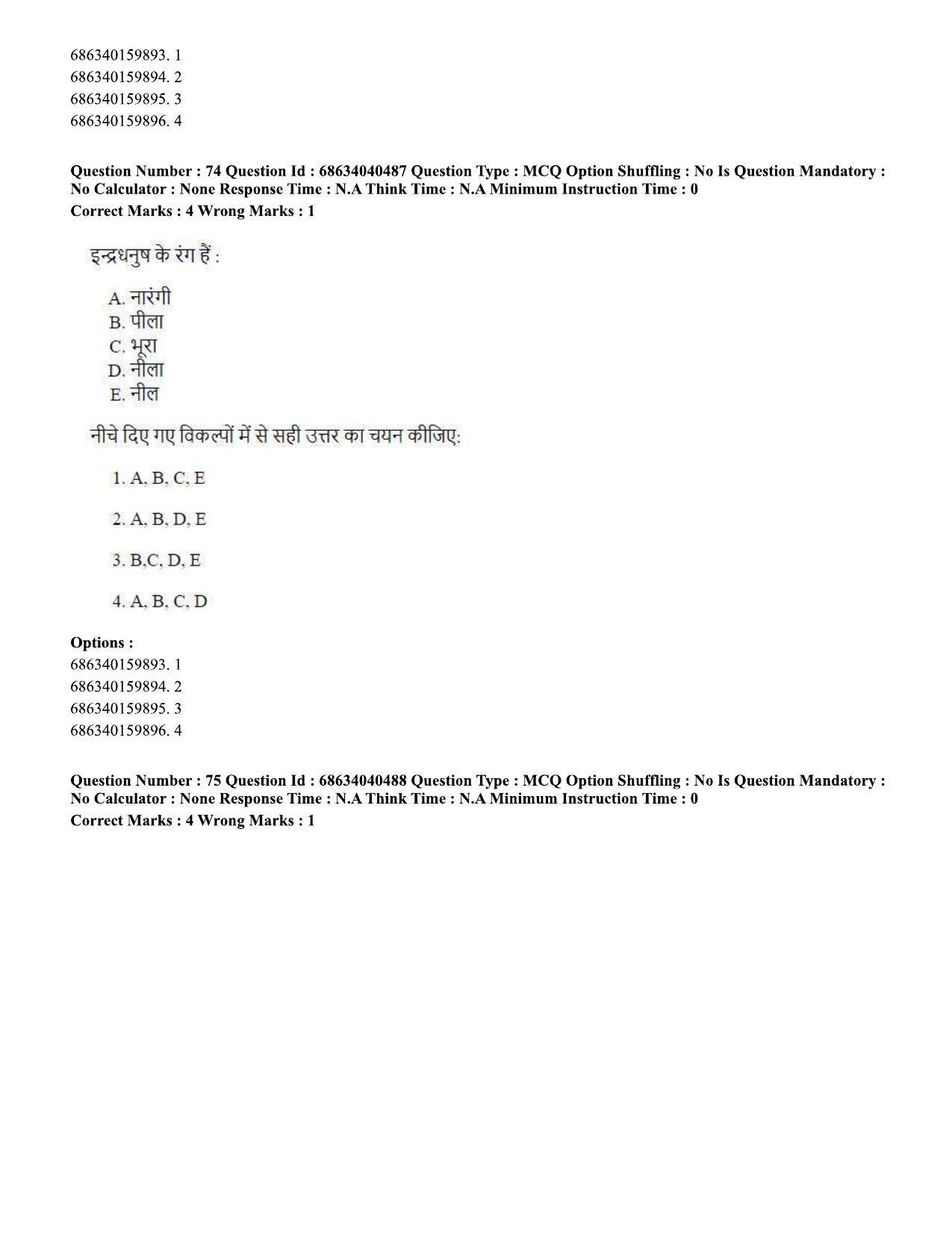 CUET PG 2023: HUQP15 – Painting (Eng) - Shift 3 (25-06-2023) Question Paper - Page 68