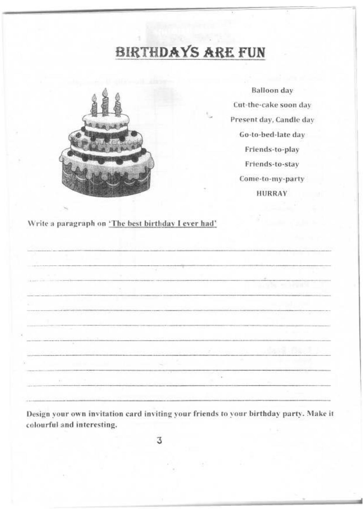 Worksheet for Class 3 All subjects Assignment 2 - Page 4