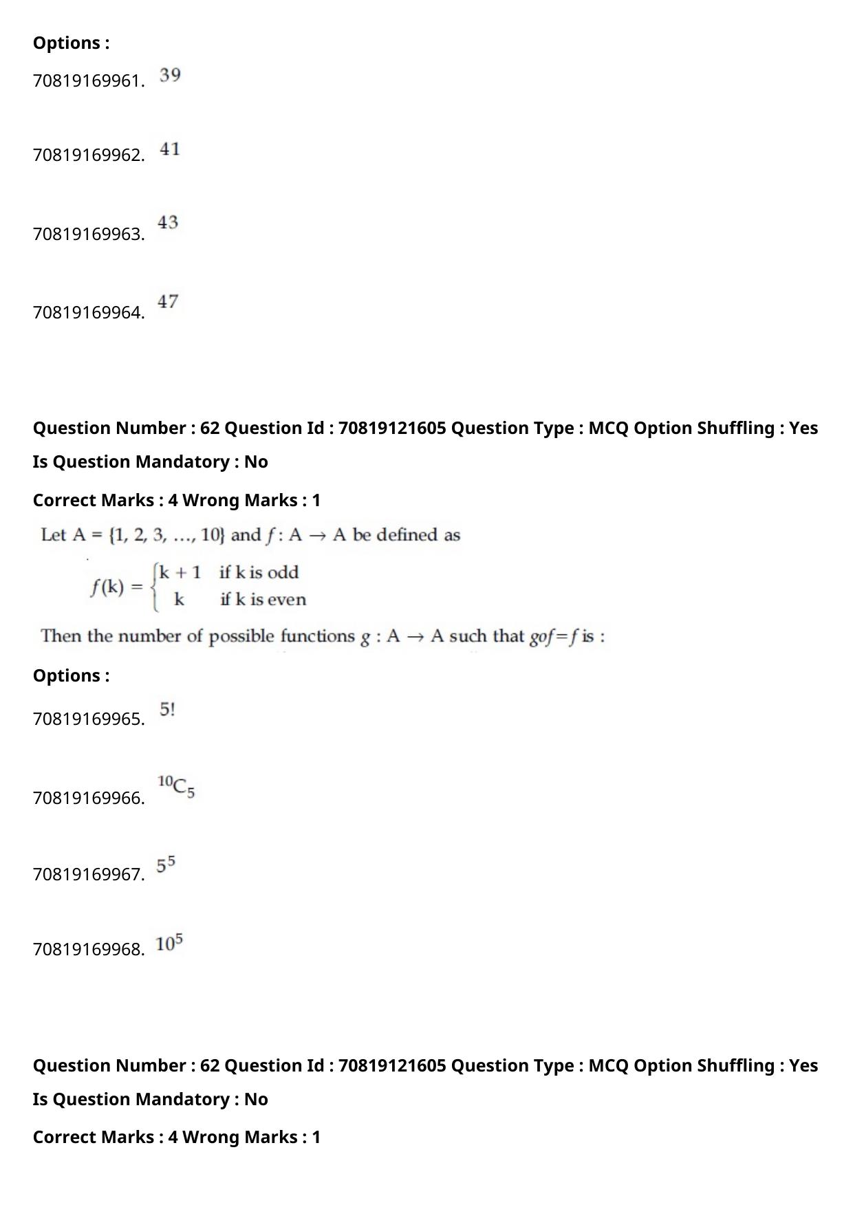 JEE Mains 2021: BTech Kannada (Shift 2) 26-02-2021 Question Paper - Page 73
