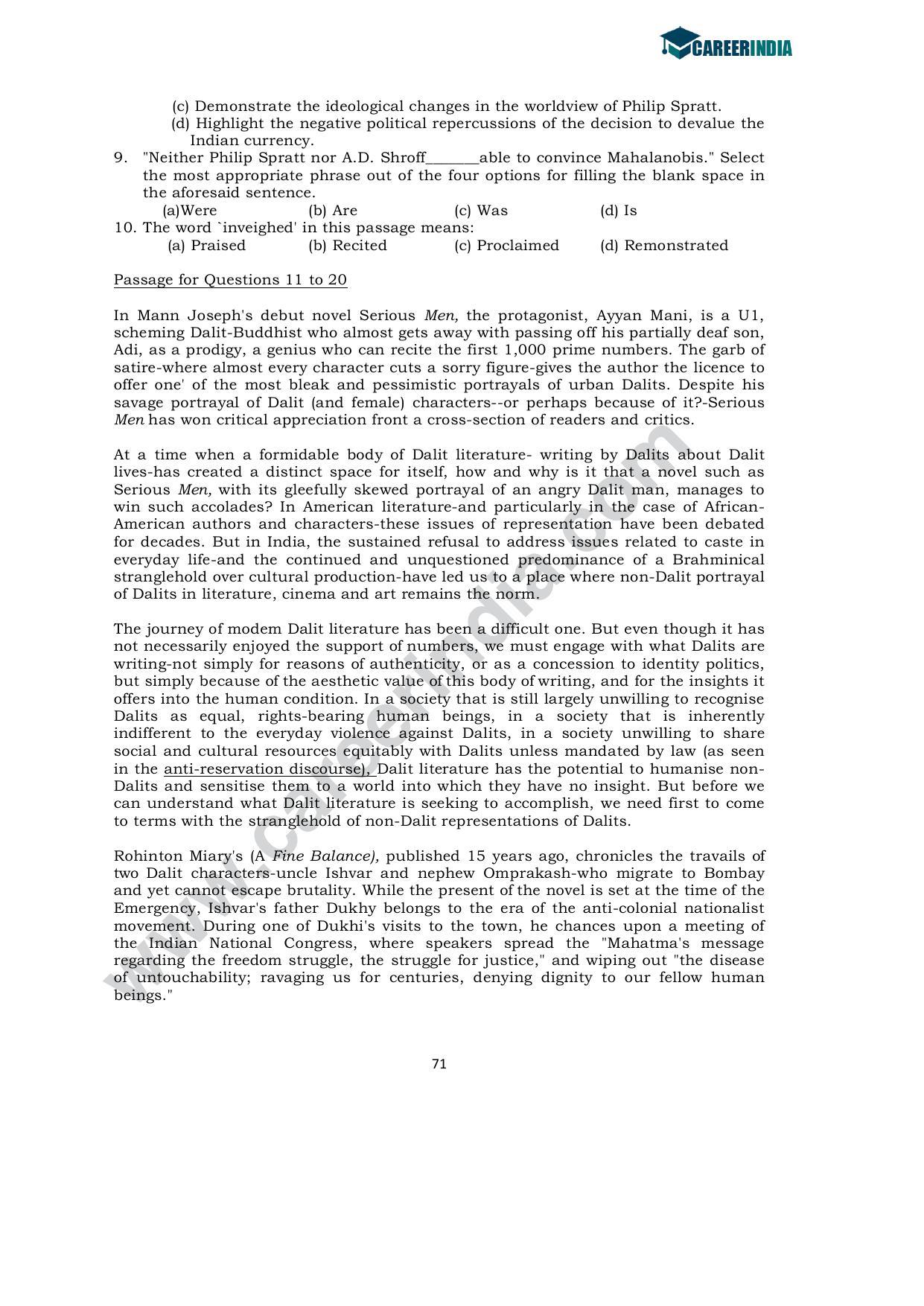 CLAT 2011 UG Sample Question Paper - Page 4
