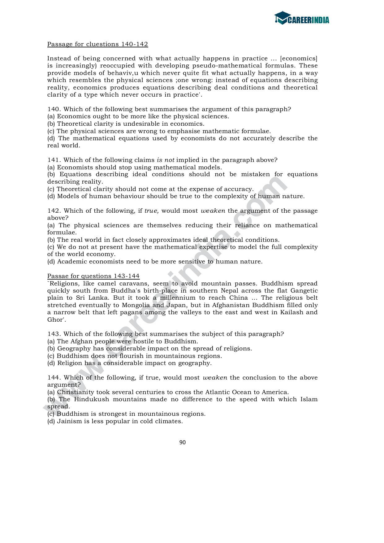 CLAT 2011 UG Sample Question Paper - Page 23