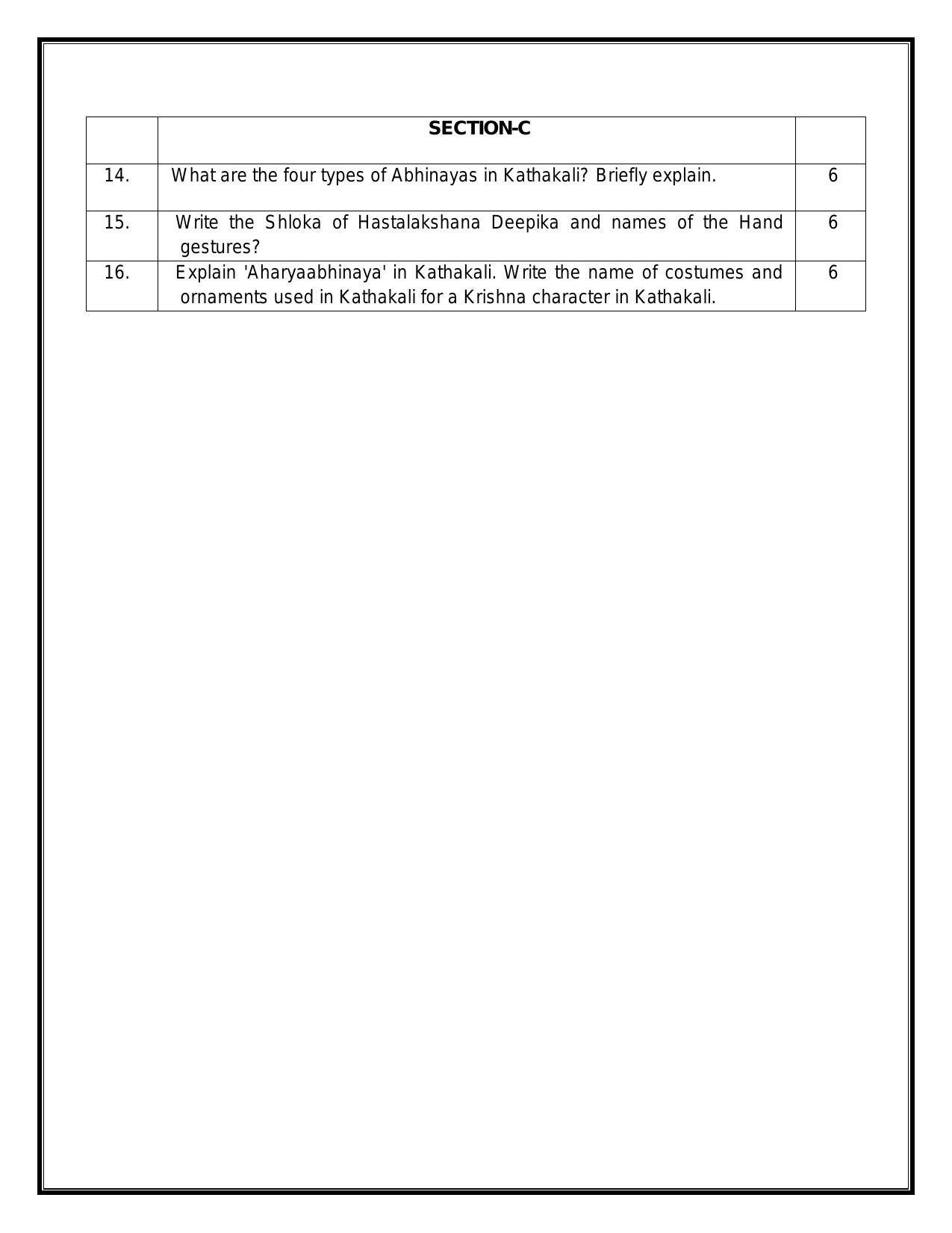 CBSE Class 12 Kathakali Sample Paper 2024 - Page 4