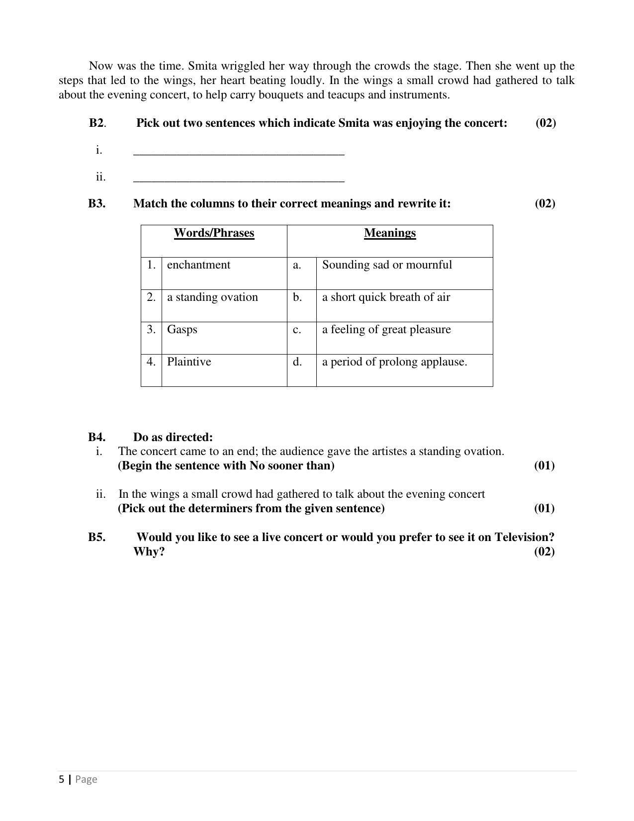 Maharashtra Board Class 10 English (03) First Language Sample Papers - Page 6