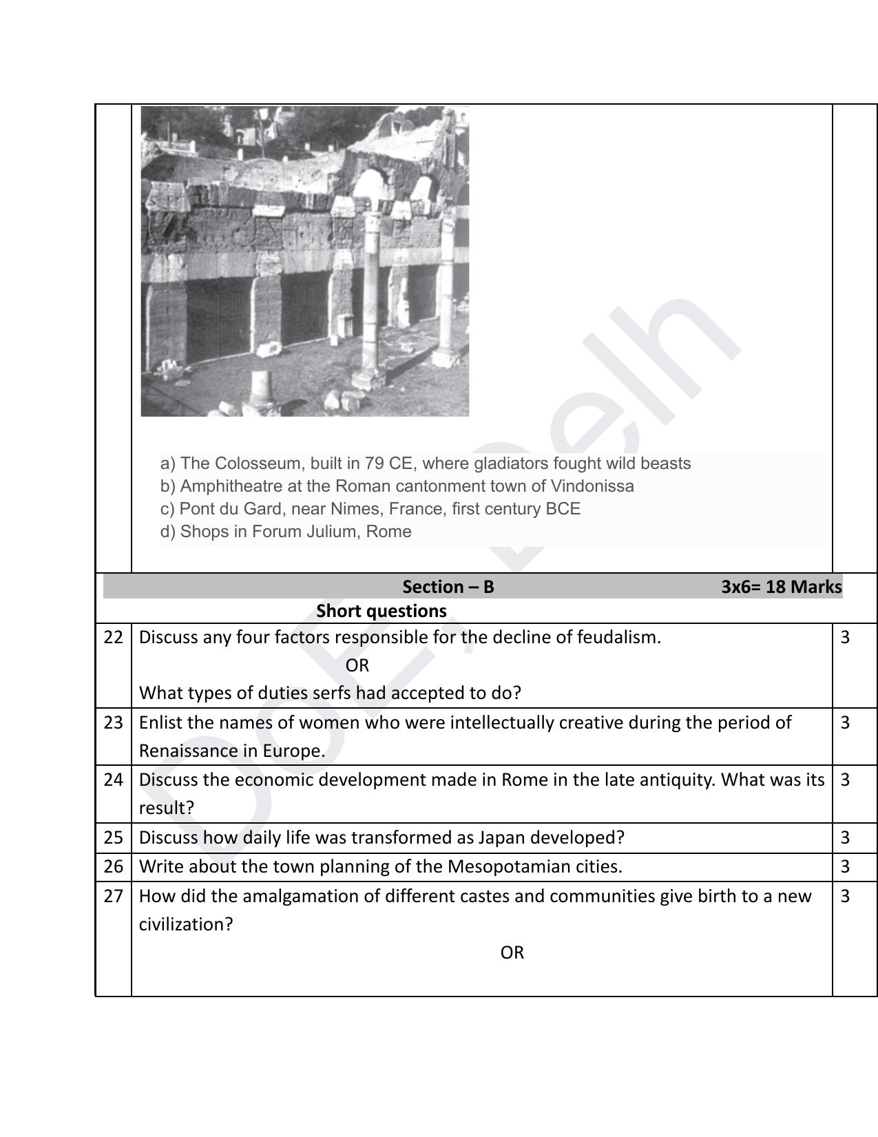 Edudel Class 11 History (English) Practice Papers-2 (2023-24) - Page 6