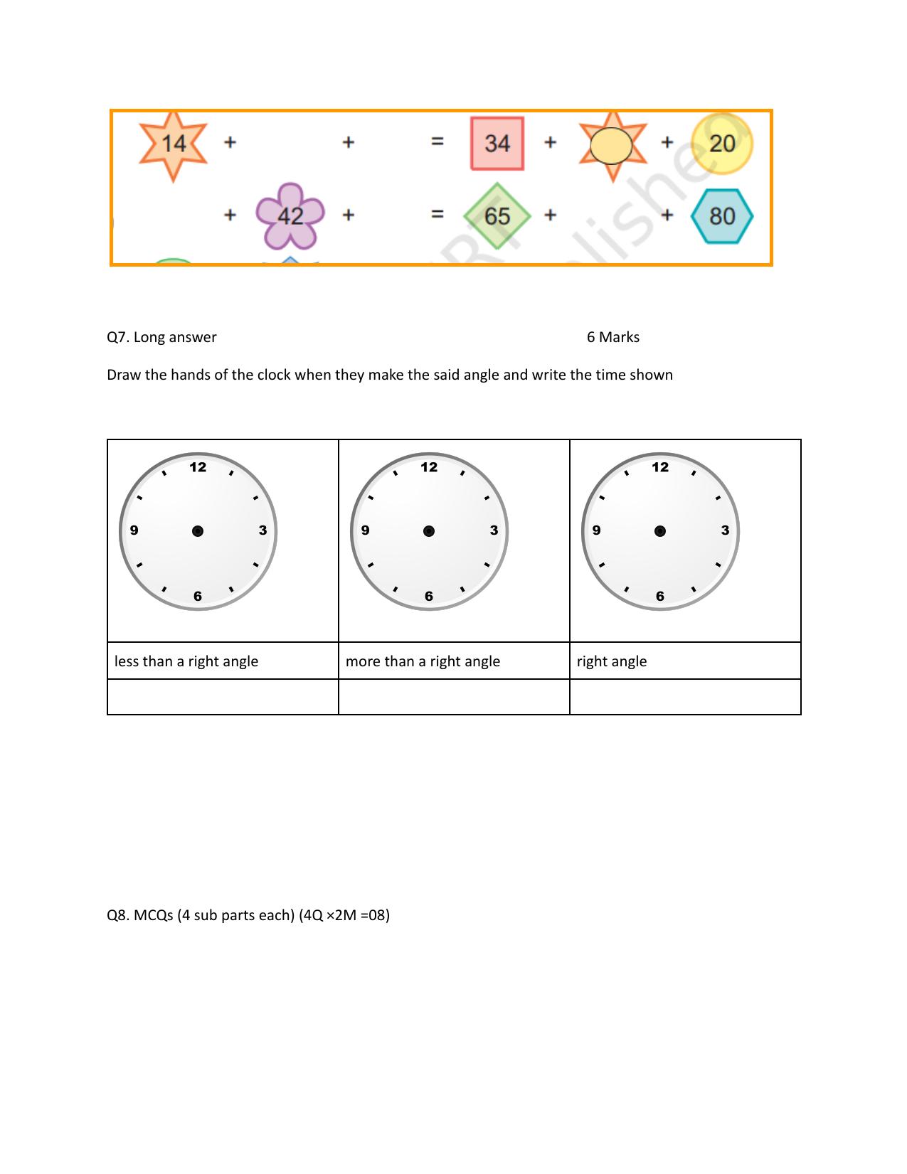 Edudel Class 5 Maths (English) Practice Papers 2 (2023-24) - Page 6