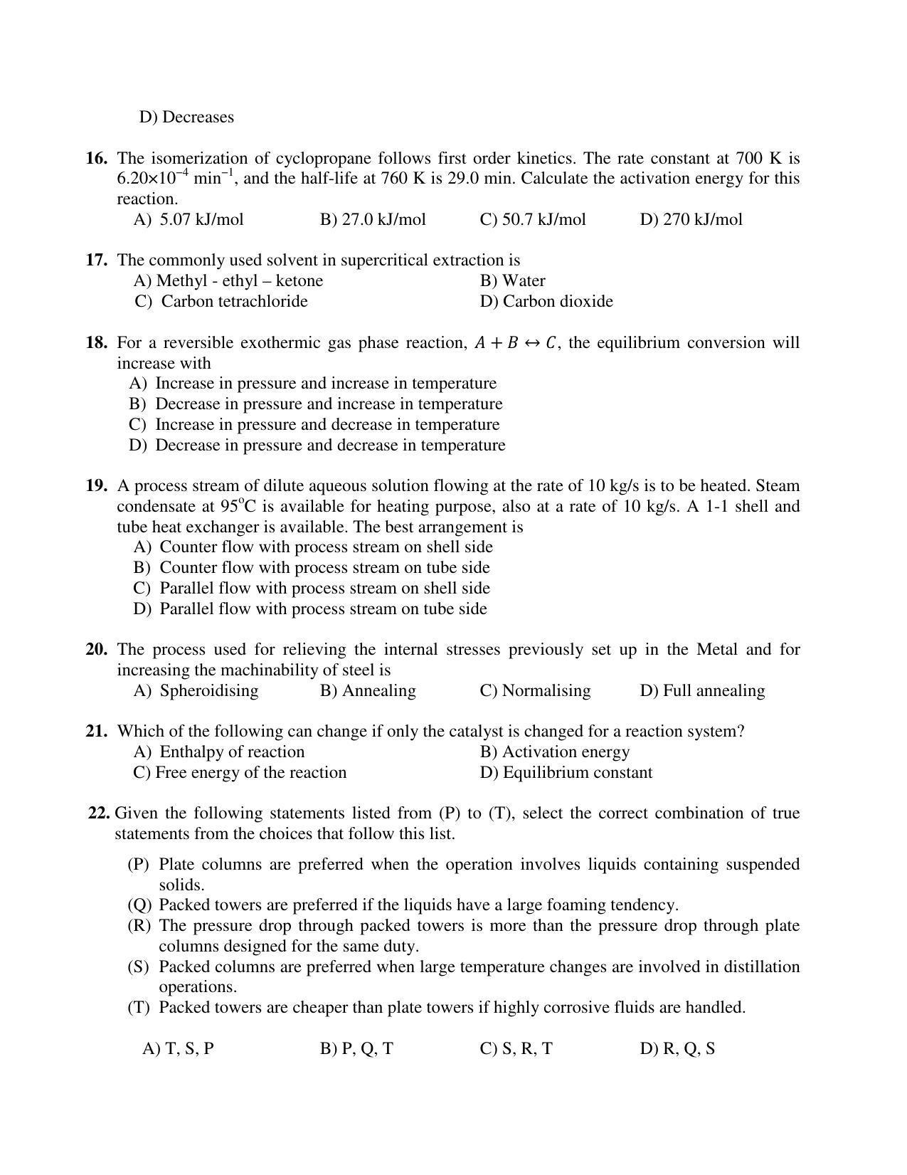 PU MPET Biotechnology Engineering 2018 Question Papers - Page 8