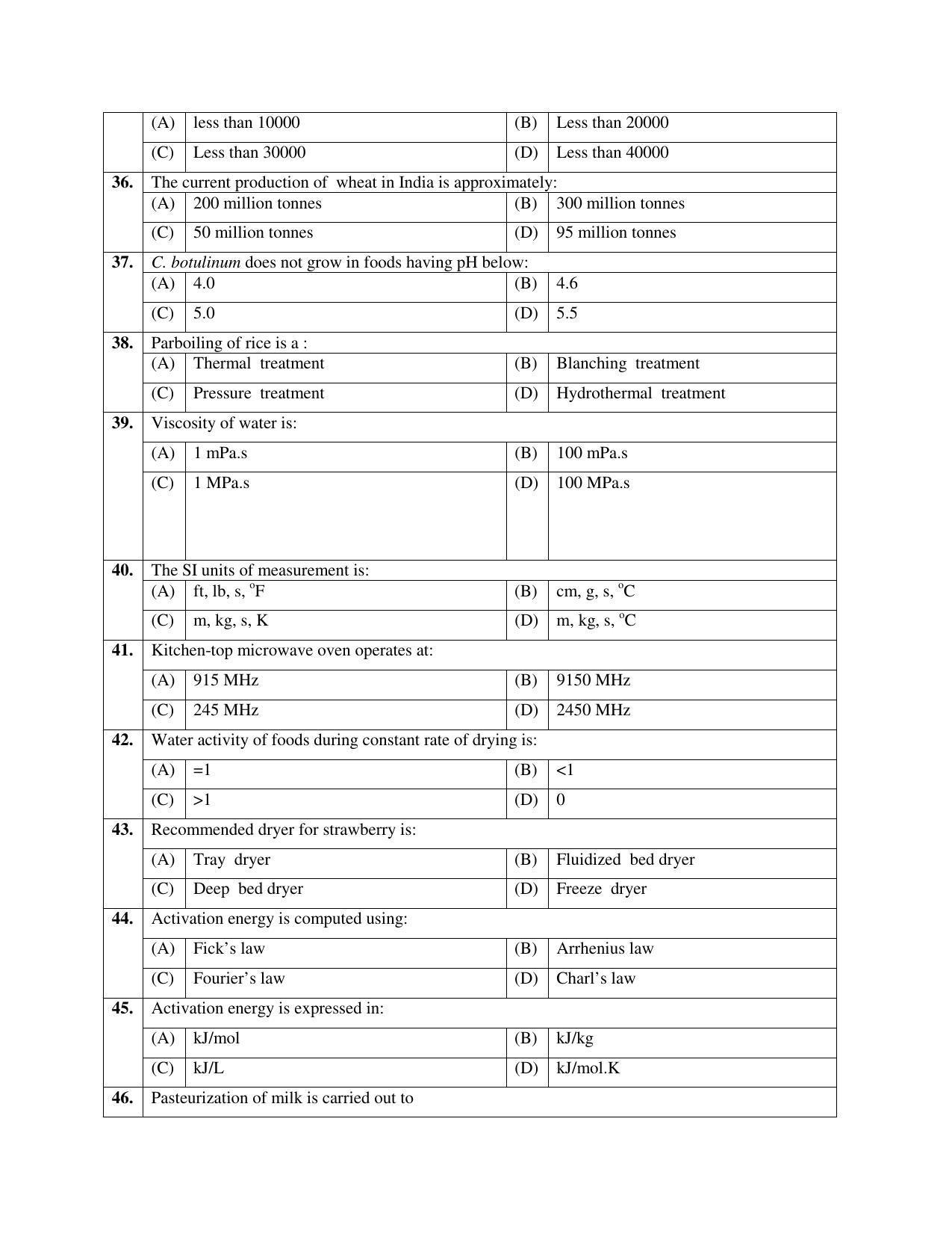 PU MPET Biotechnology Engineering 2018 Question Papers - Page 44