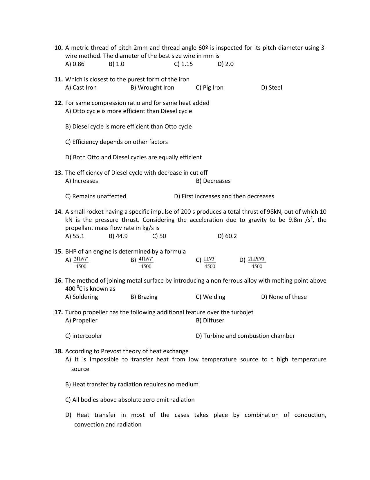 PU MPET Biotechnology Engineering 2018 Question Papers - Page 60