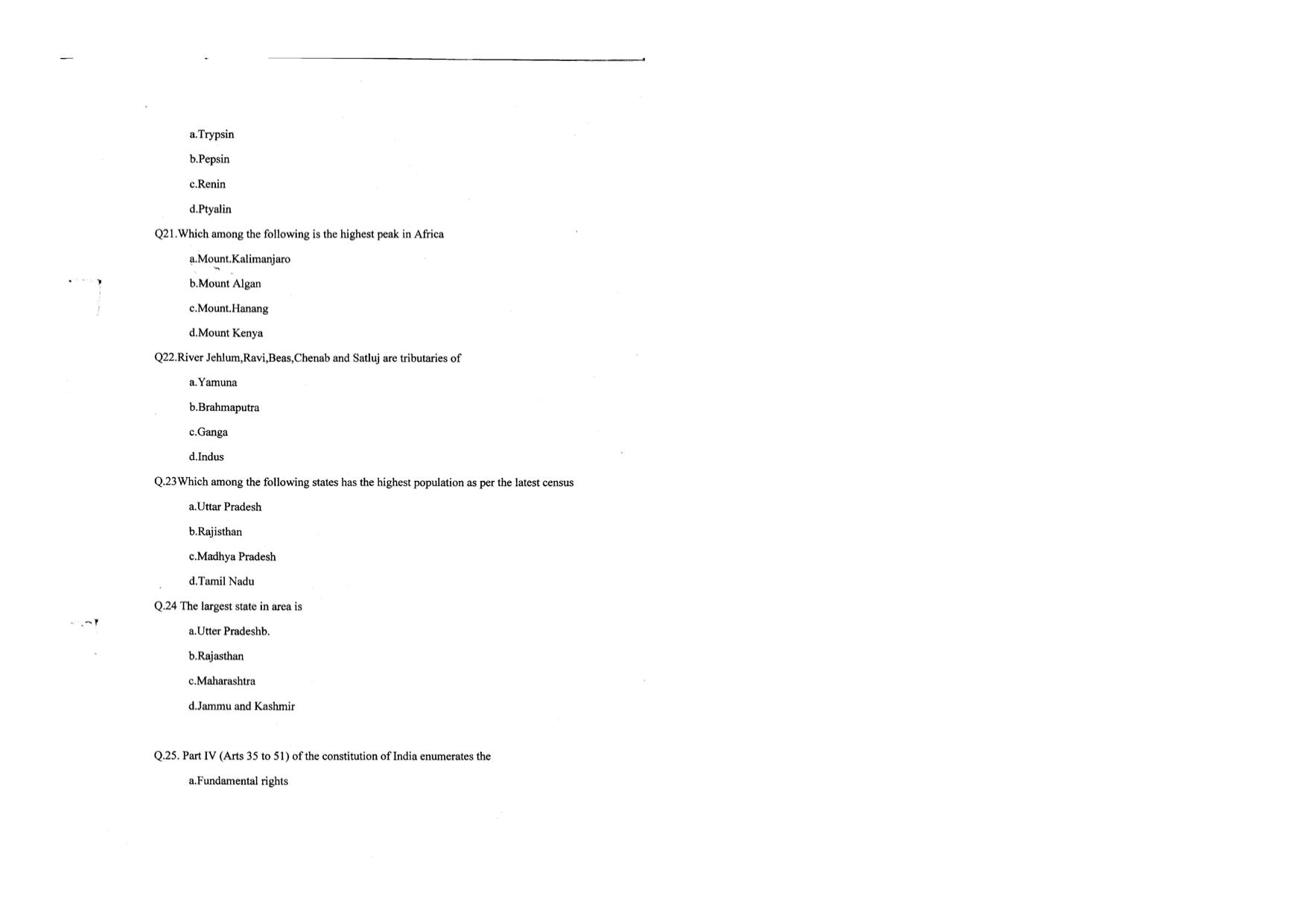 KUET 2023 M.A. Social Work Question Paper - Page 68