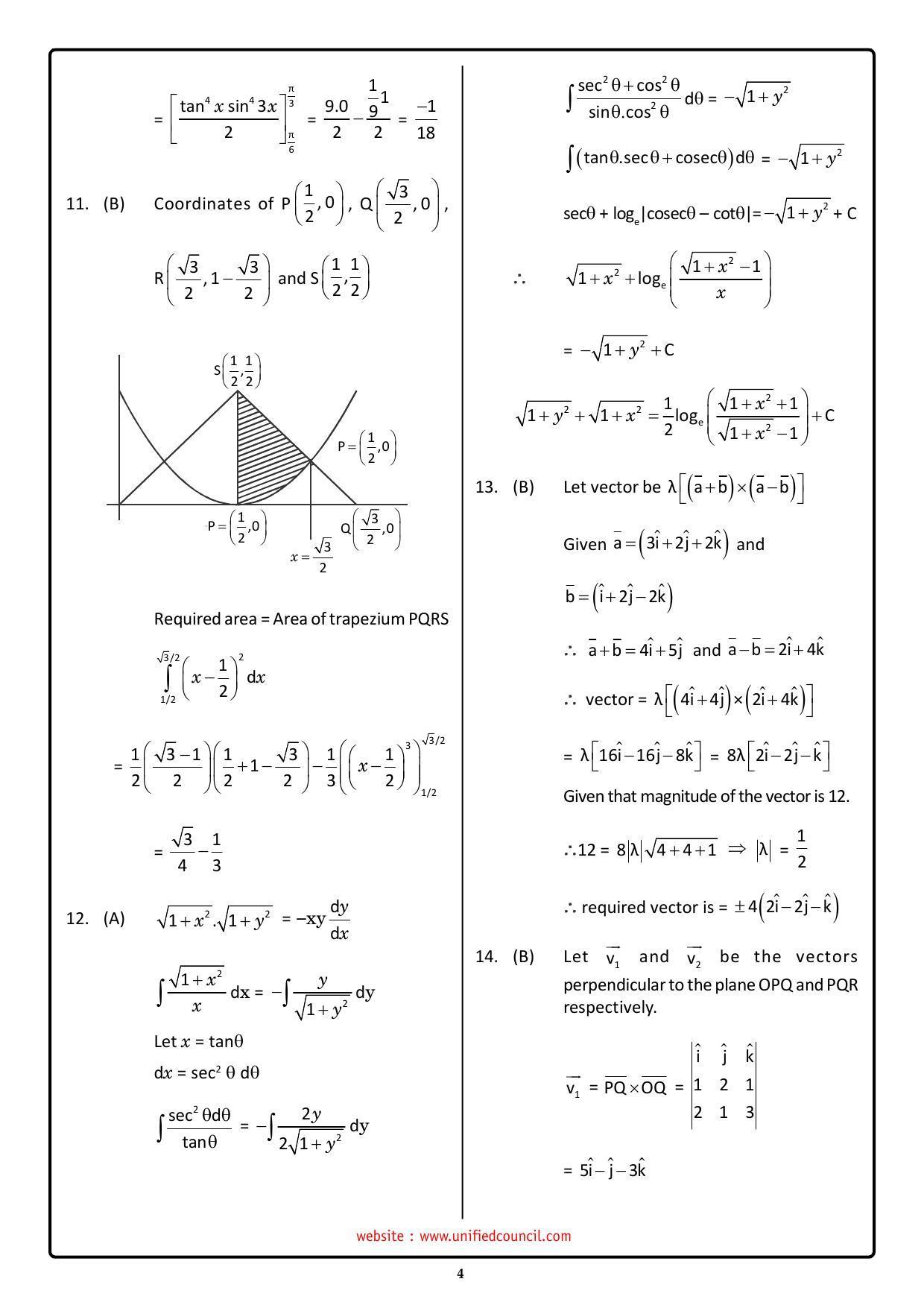 NSTSE 2023 Class 12 PCM Answer Key (Paper Code 487) - Page 4