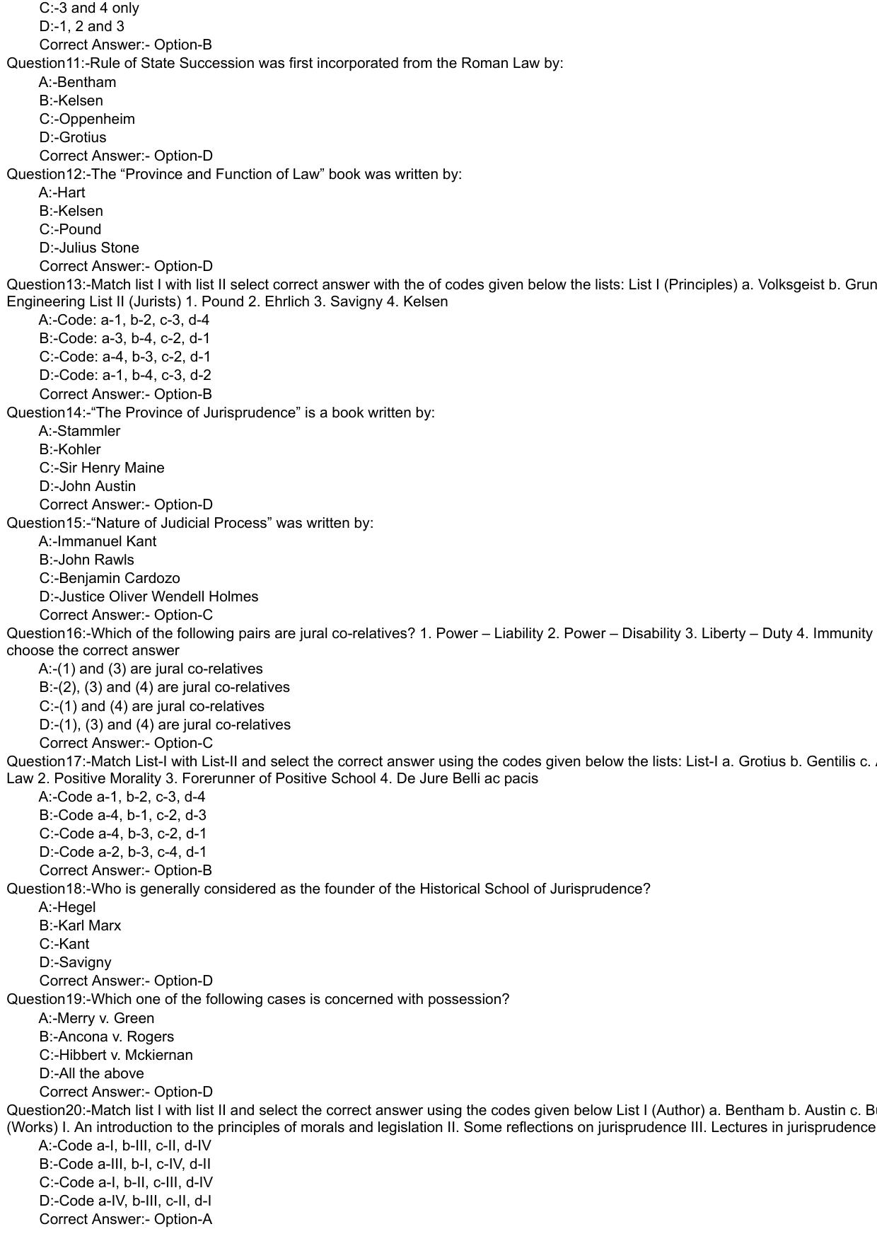 Kerala CEE LLM 2020 Question Paper With Answers - Page 2