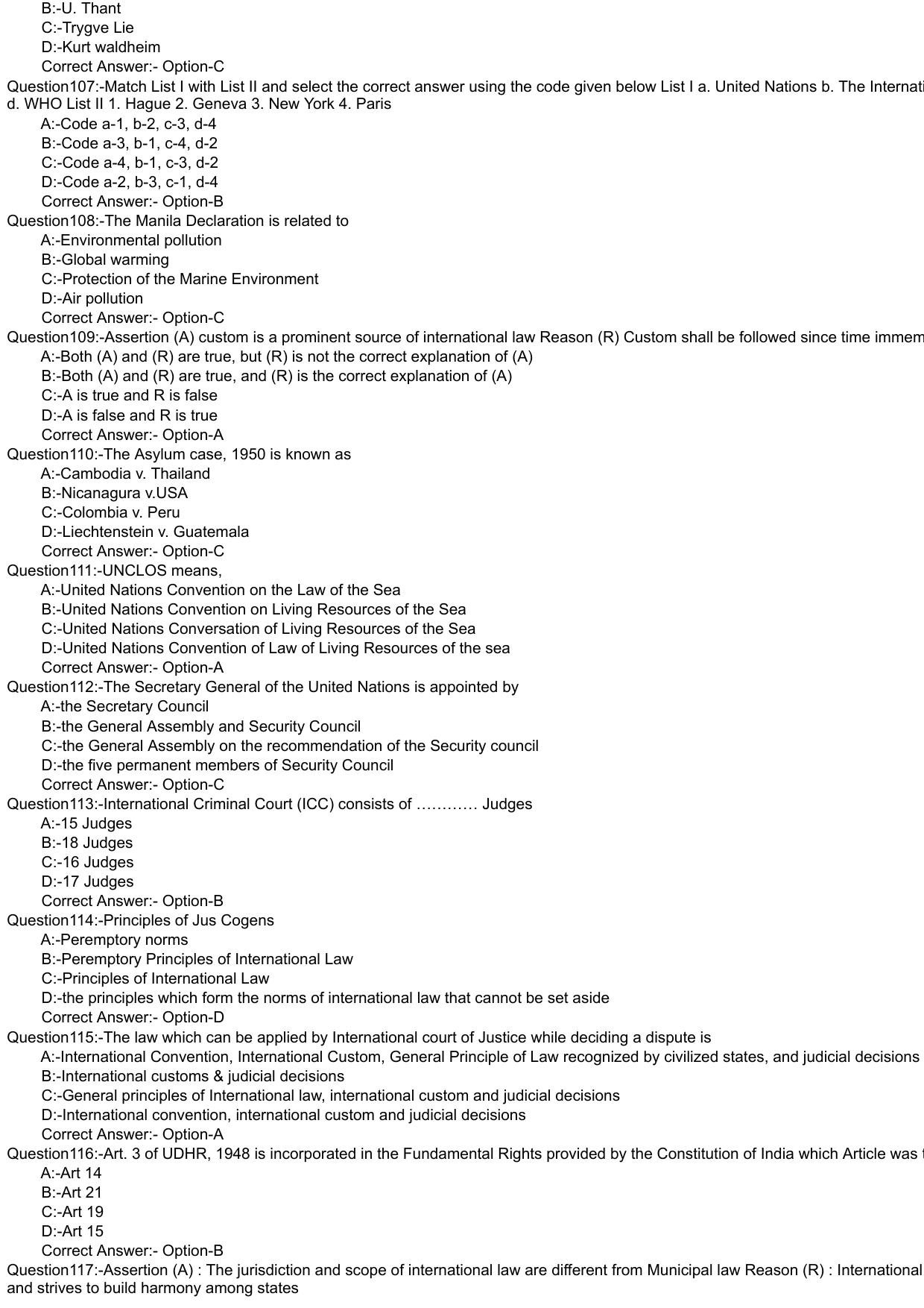 Kerala CEE LLM 2020 Question Paper With Answers - Page 11