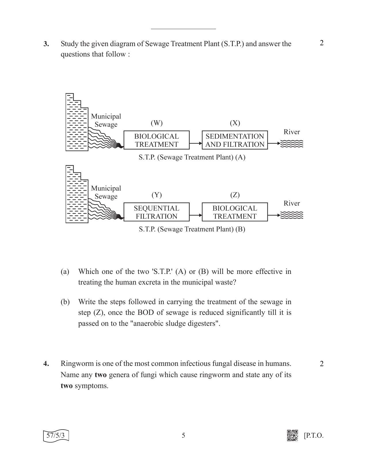 CBSE Class 12 57-5-3 Biology 2022 Question Paper - Page 5