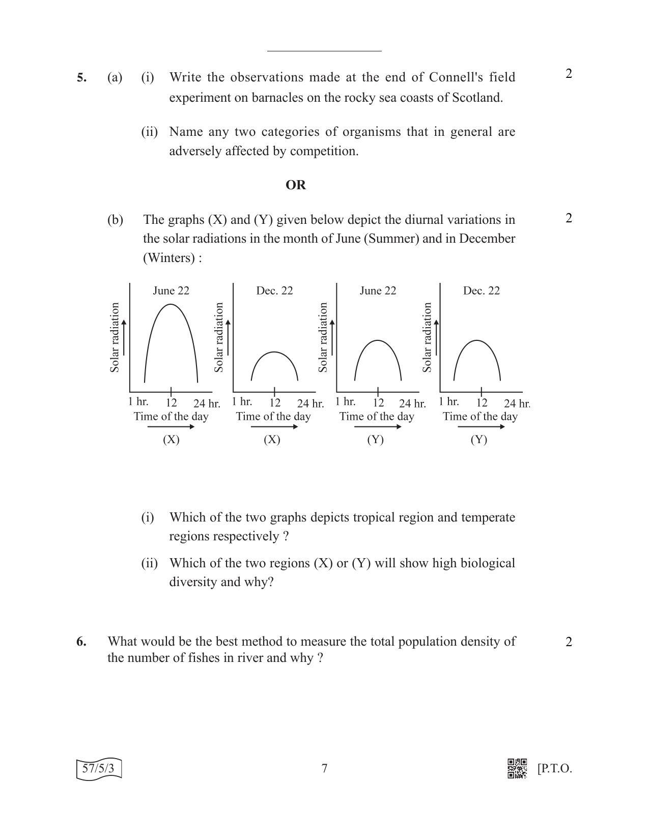 CBSE Class 12 57-5-3 Biology 2022 Question Paper - Page 7