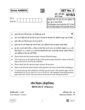 CBSE Class 12 57-5-3 Biology 2022 Question Paper