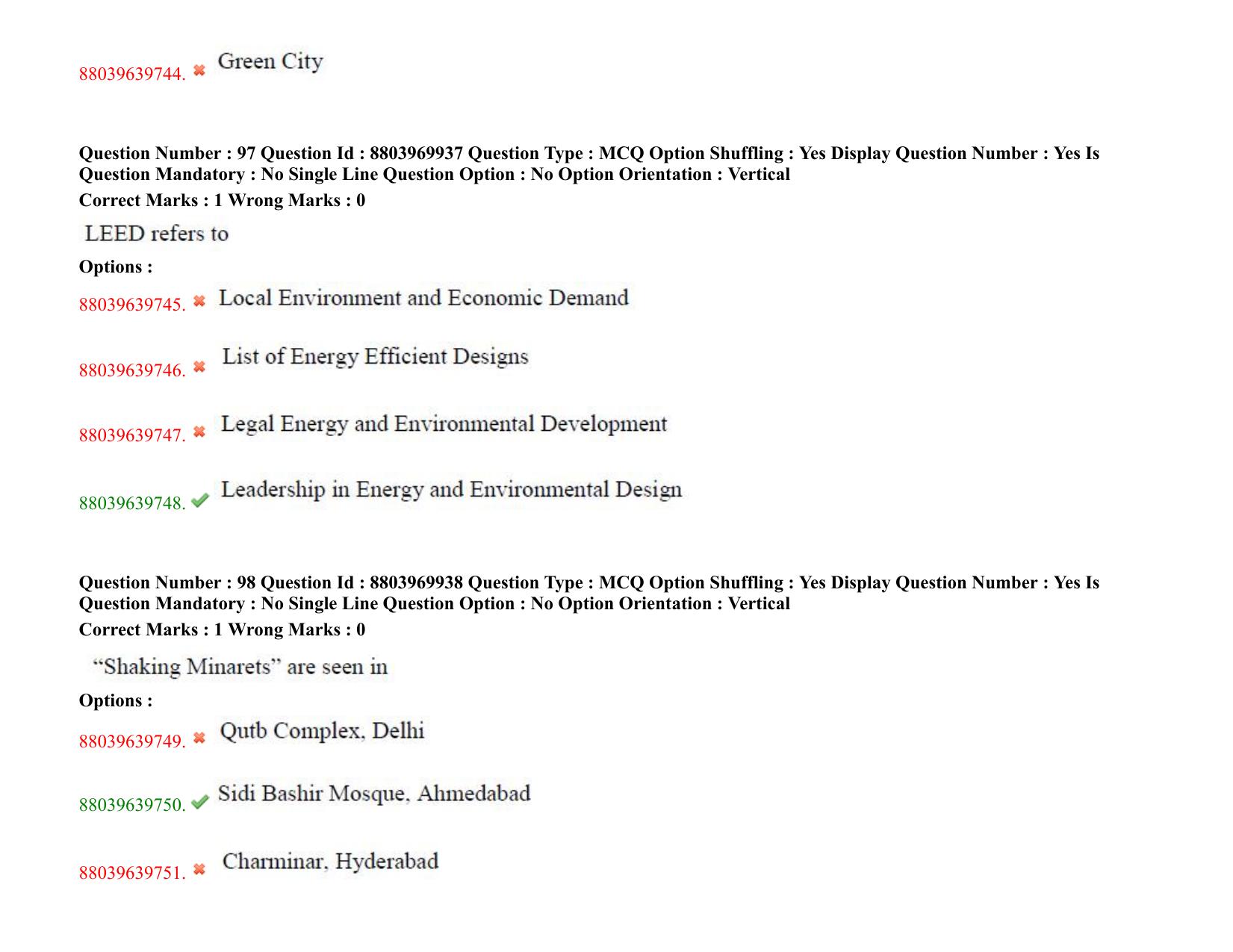 TS PGECET 2020: Architecture and Planning Question Papers - Page 52