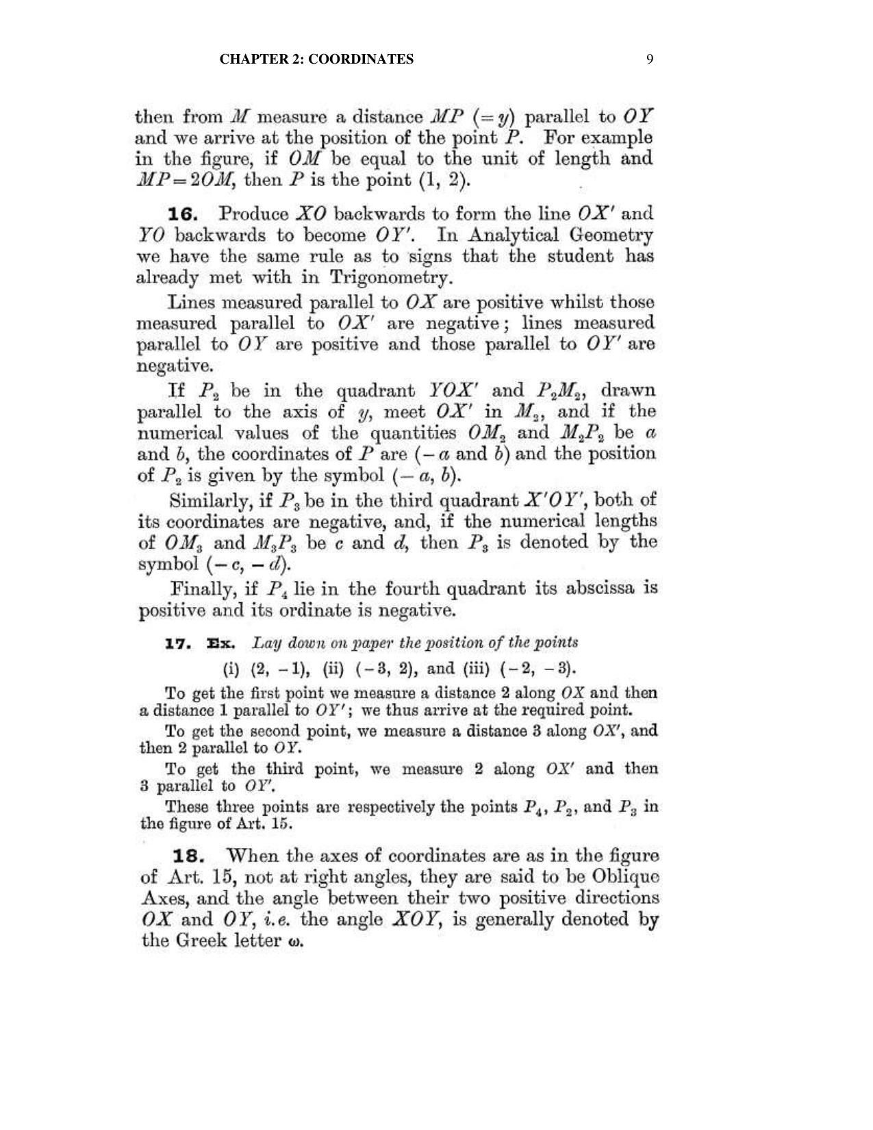 Chapter 2: Coordinates - SL Loney Solutions: The Elements of Coordinate Geometry - Page 2