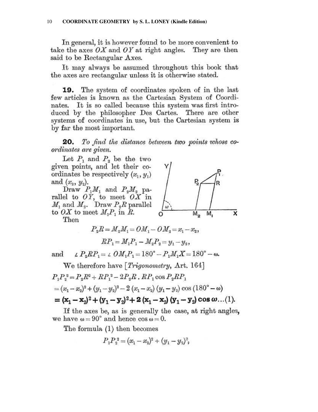 Chapter 2: Coordinates - SL Loney Solutions: The Elements of Coordinate Geometry - Page 3