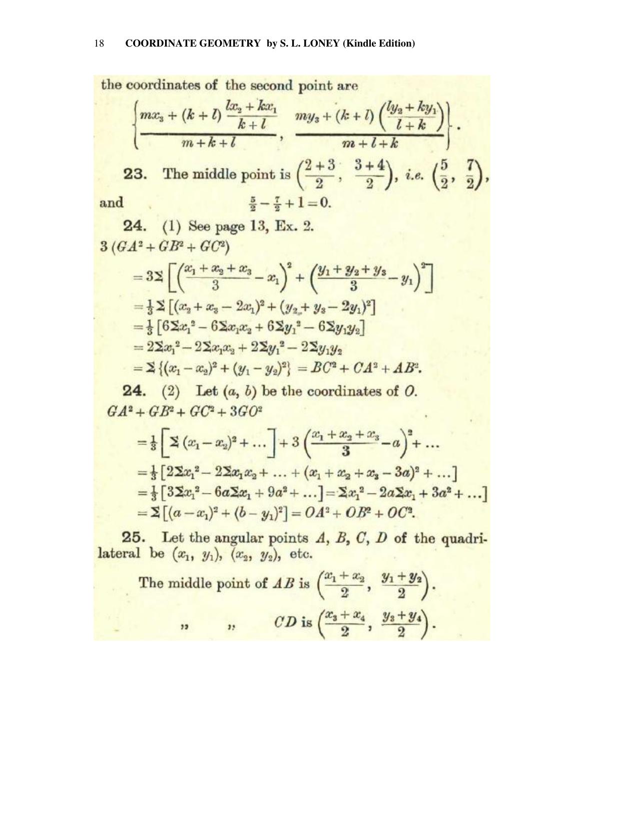 Chapter 2: Coordinates - SL Loney Solutions: The Elements of Coordinate Geometry - Page 11