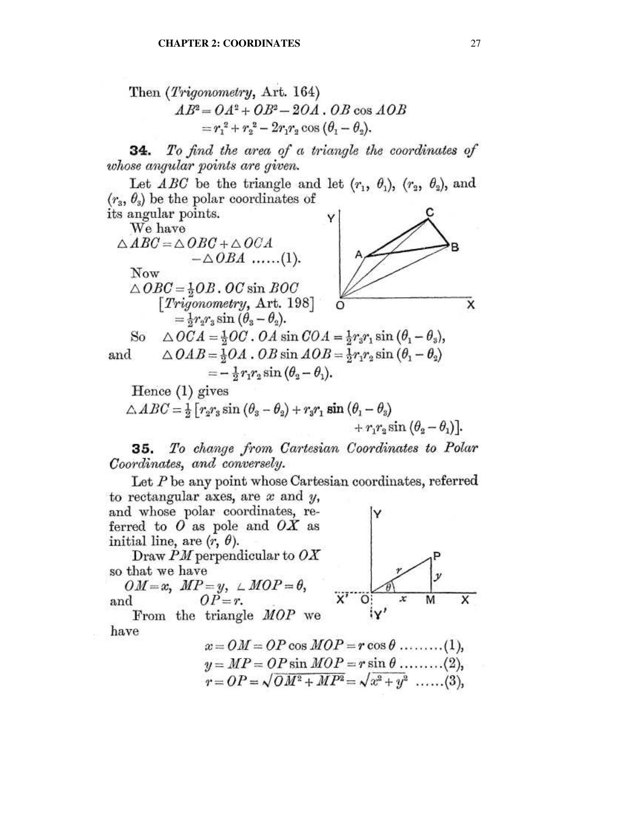 Chapter 2: Coordinates - SL Loney Solutions: The Elements of Coordinate Geometry - Page 20