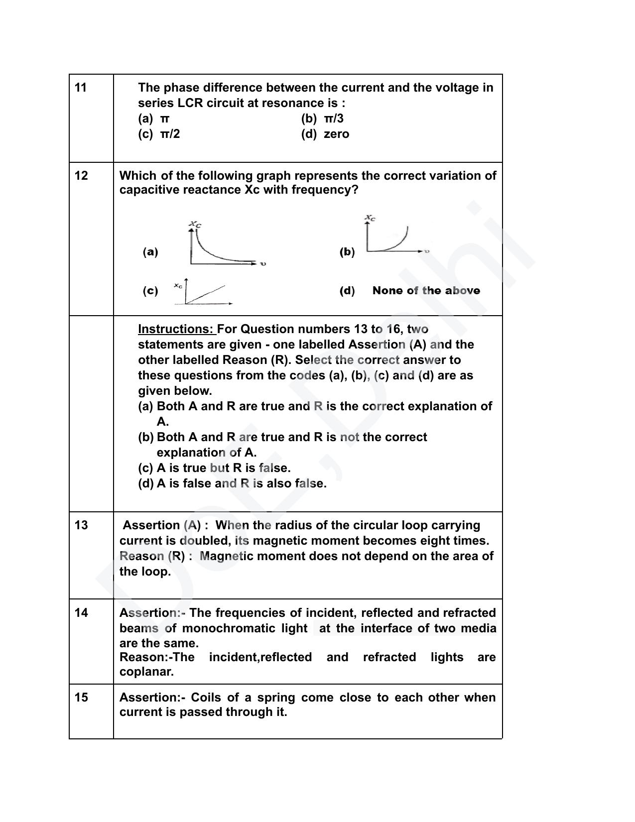 Edudel Class 12 Physics (English) Practice Papers-1 (2023-24) - Page 4