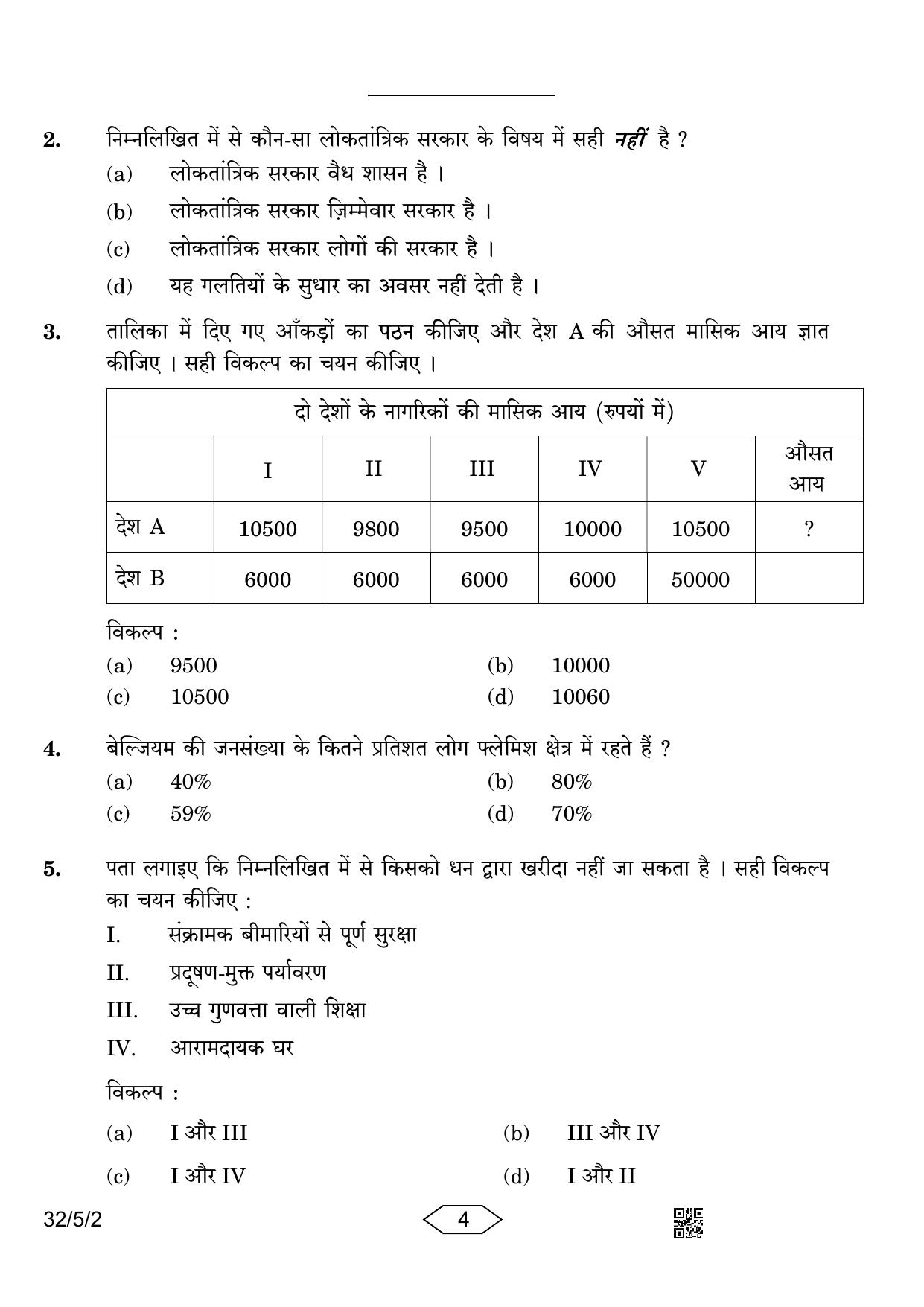 CBSE Class 10 32-5-2 Social Science 2023 Question Paper - Page 4