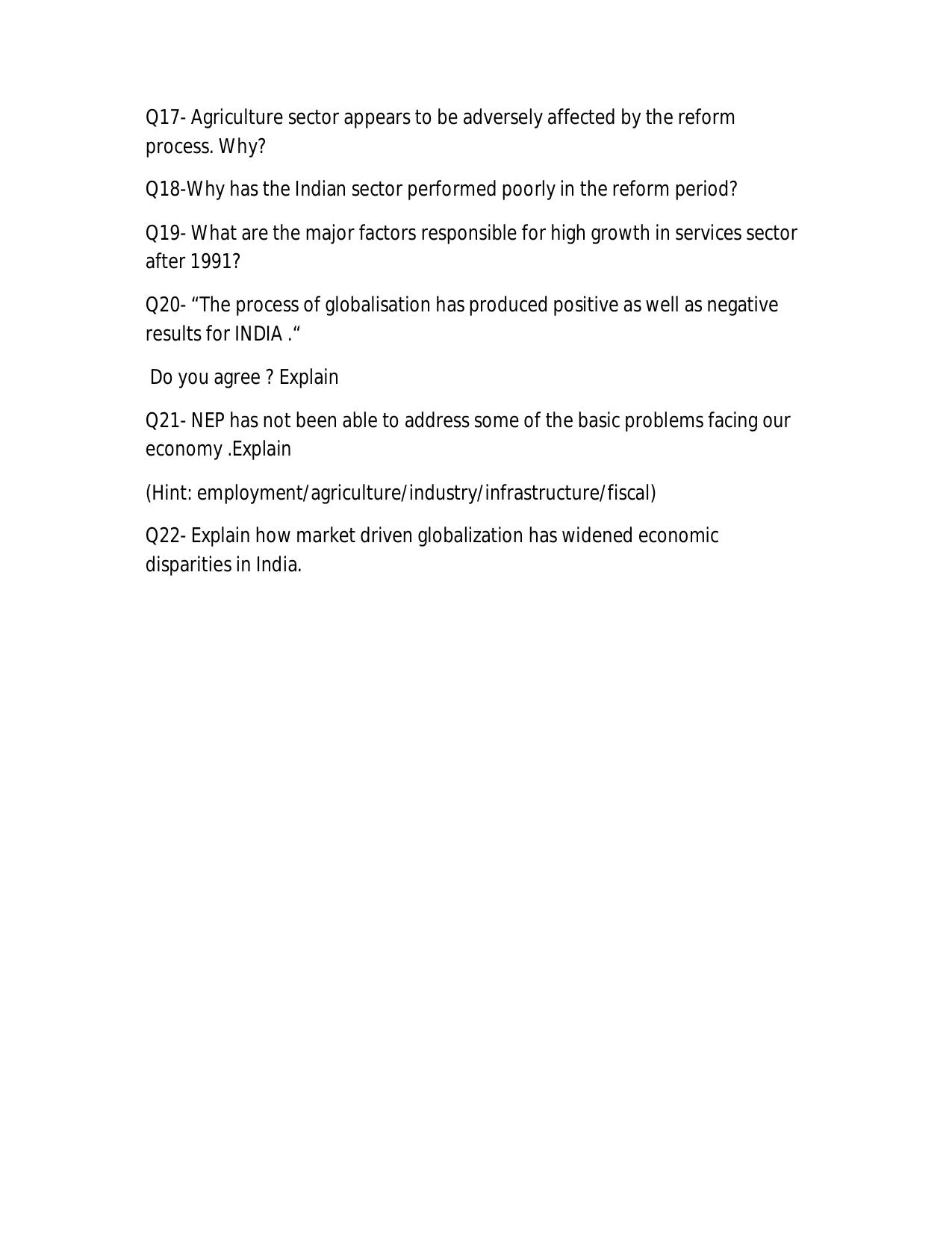 CBSE Worksheets for Class 11 Economics Assignment 6 - Page 3