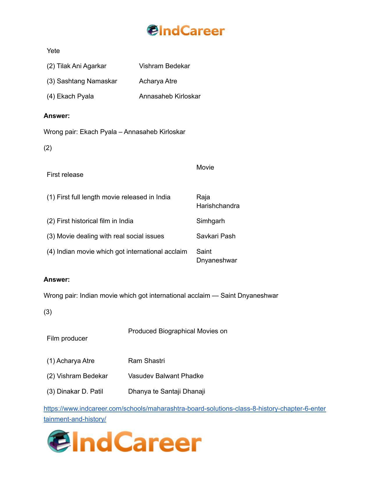 Maharashtra Board Solutions Class 8-History: Chapter 6- Entertainment and History - Page 12