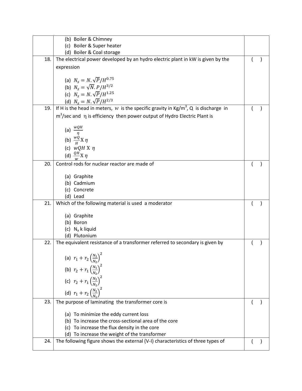 OJEE 2014 LE Tech Question Paper - Page 13