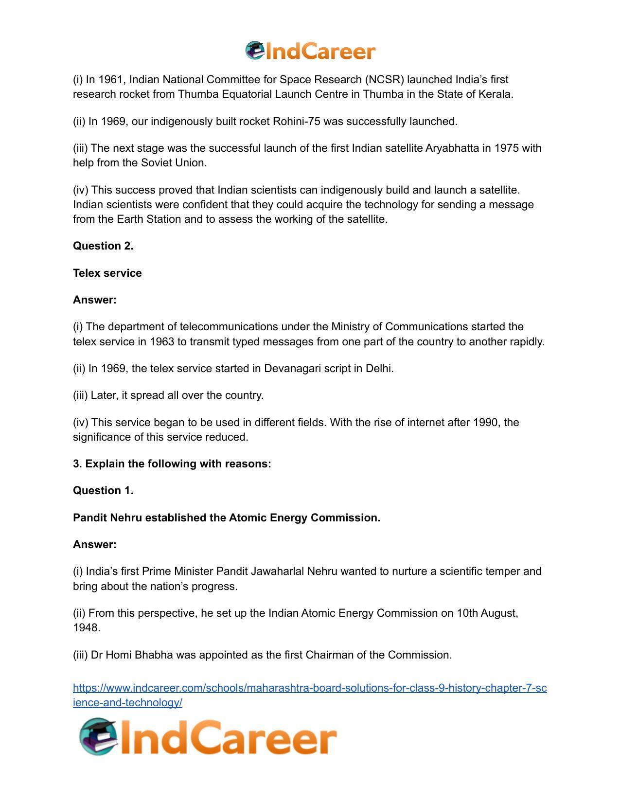 Maharashtra Board Solutions for Class 9- History: Chapter 7- Science and Technology - Page 6