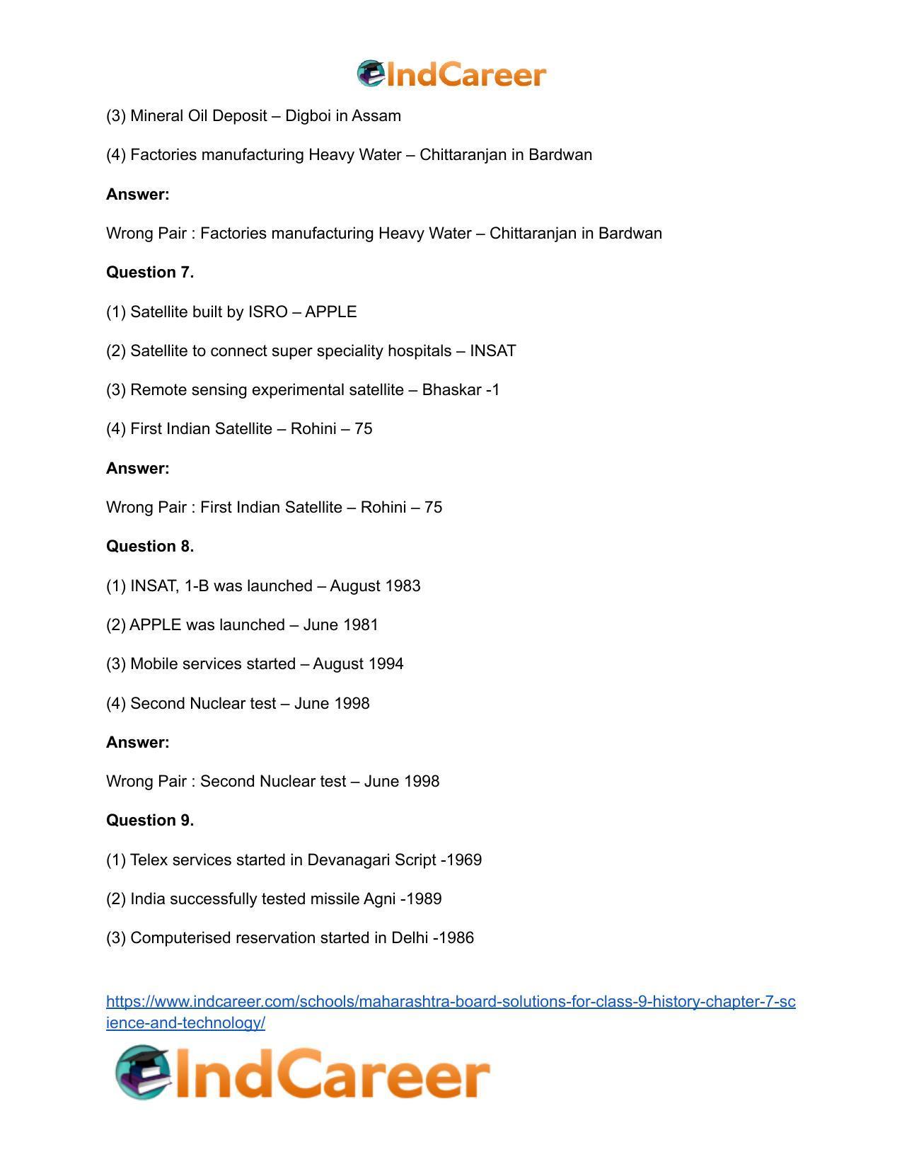 Maharashtra Board Solutions for Class 9- History: Chapter 7- Science and Technology - Page 18