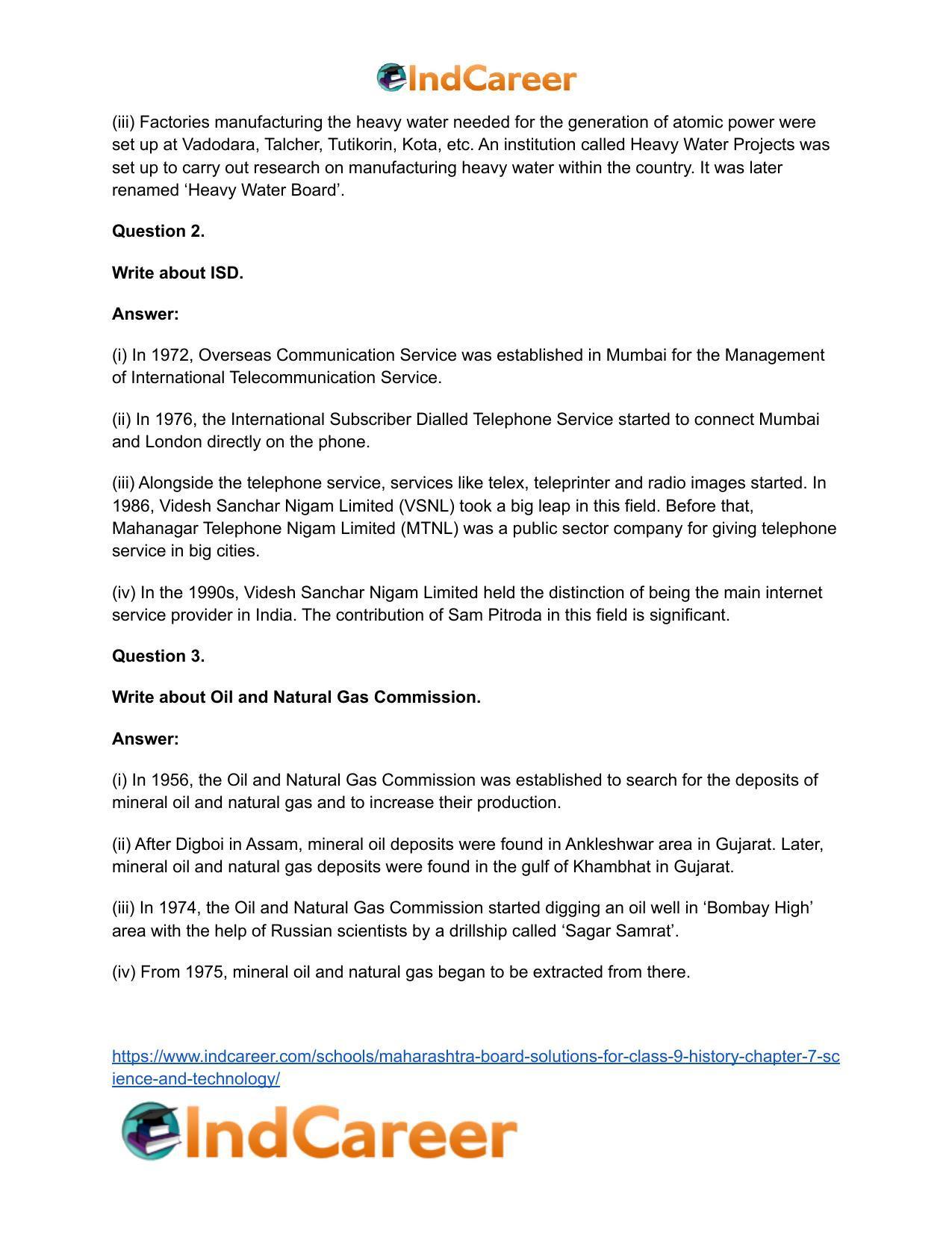 Maharashtra Board Solutions for Class 9- History: Chapter 7- Science and Technology - Page 25