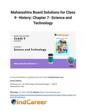Maharashtra Board Solutions for Class 9- History: Chapter 7- Science and Technology
