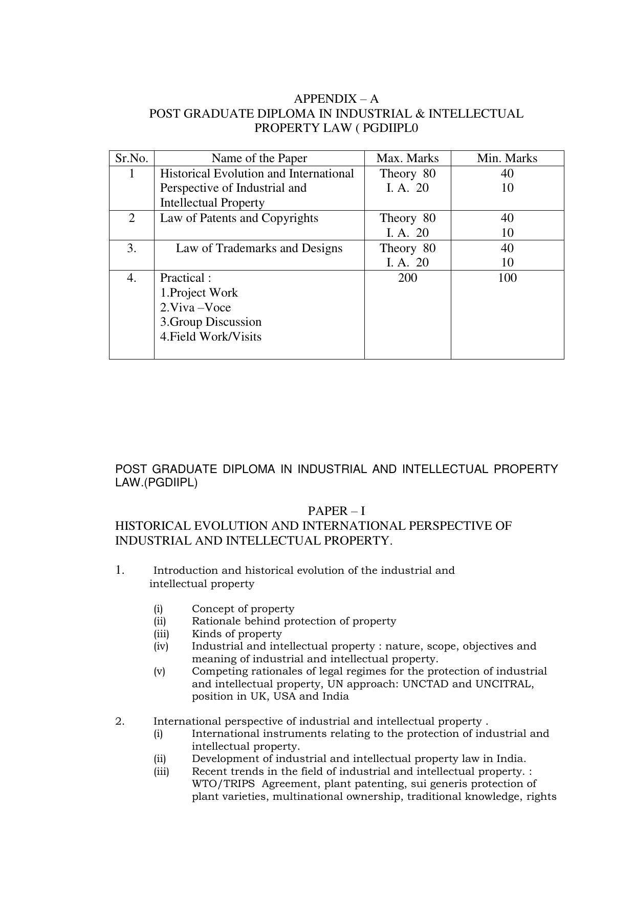 RTMNU Post Graduate Teaching Department of Law of POST GRADUATE DIPLOMA IN COSUMER LAW (PGDCL) (POST GRADUATE DIPLOMA IN LAWS) Syllabus. - Page 26