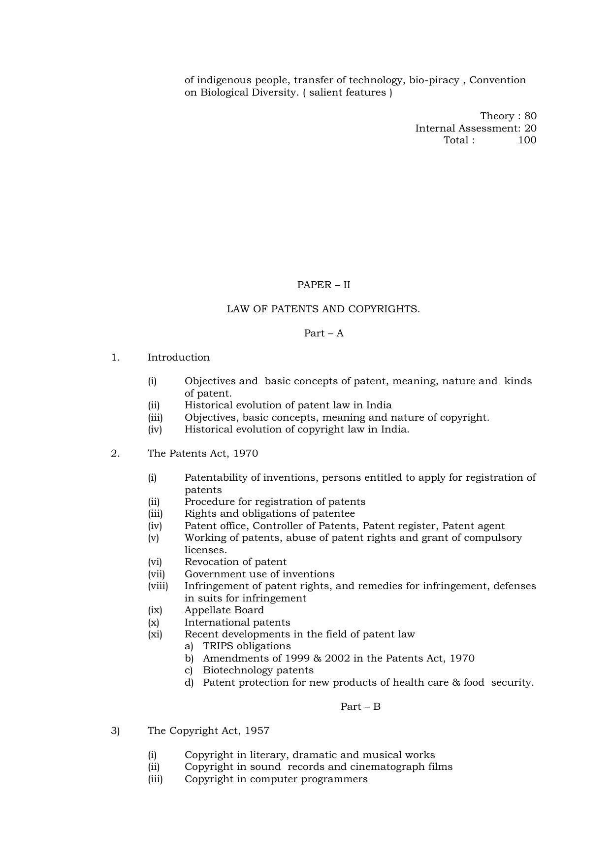 RTMNU Post Graduate Teaching Department of Law of POST GRADUATE DIPLOMA IN COSUMER LAW (PGDCL) (POST GRADUATE DIPLOMA IN LAWS) Syllabus. - Page 27