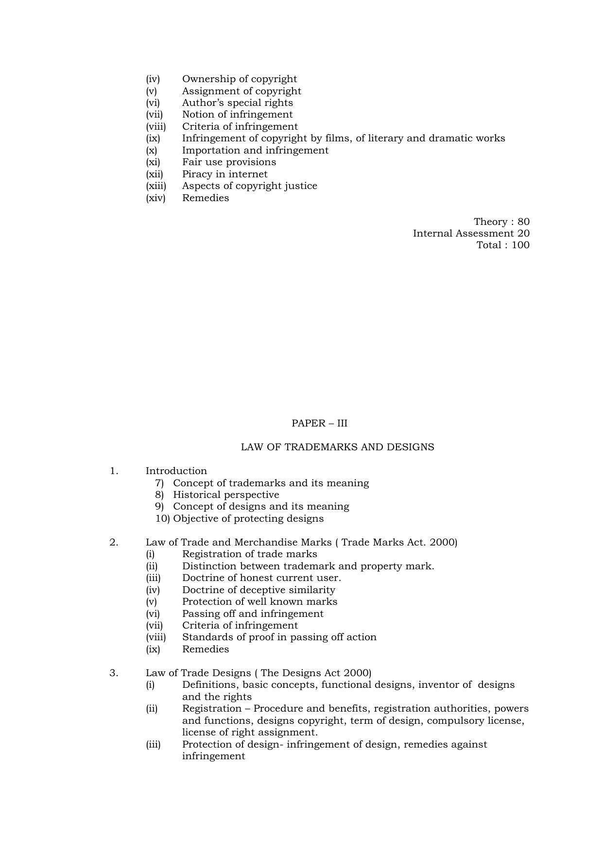 RTMNU Post Graduate Teaching Department of Law of POST GRADUATE DIPLOMA IN COSUMER LAW (PGDCL) (POST GRADUATE DIPLOMA IN LAWS) Syllabus. - Page 28
