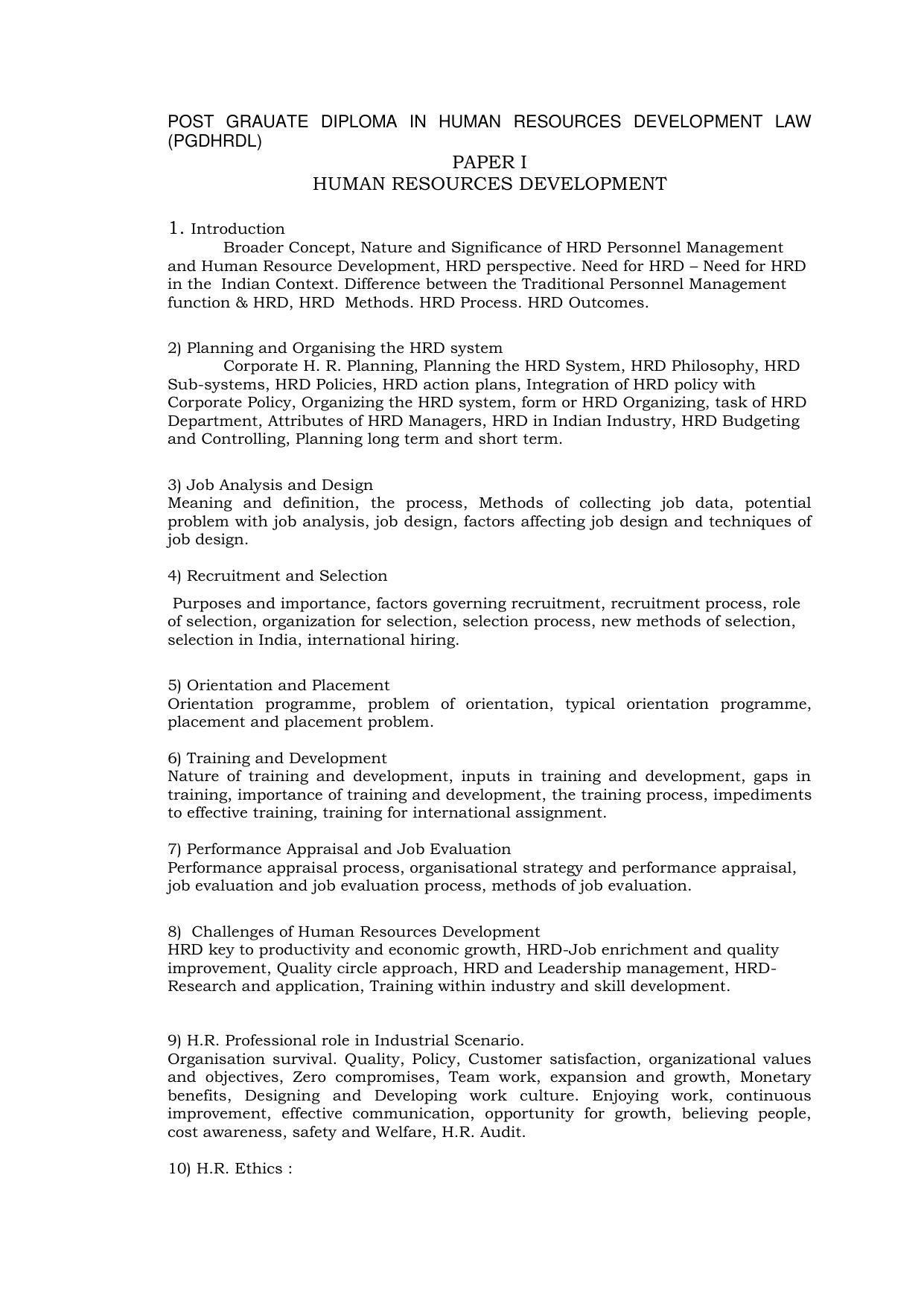 RTMNU Post Graduate Teaching Department of Law of POST GRADUATE DIPLOMA IN COSUMER LAW (PGDCL) (POST GRADUATE DIPLOMA IN LAWS) Syllabus. - Page 31