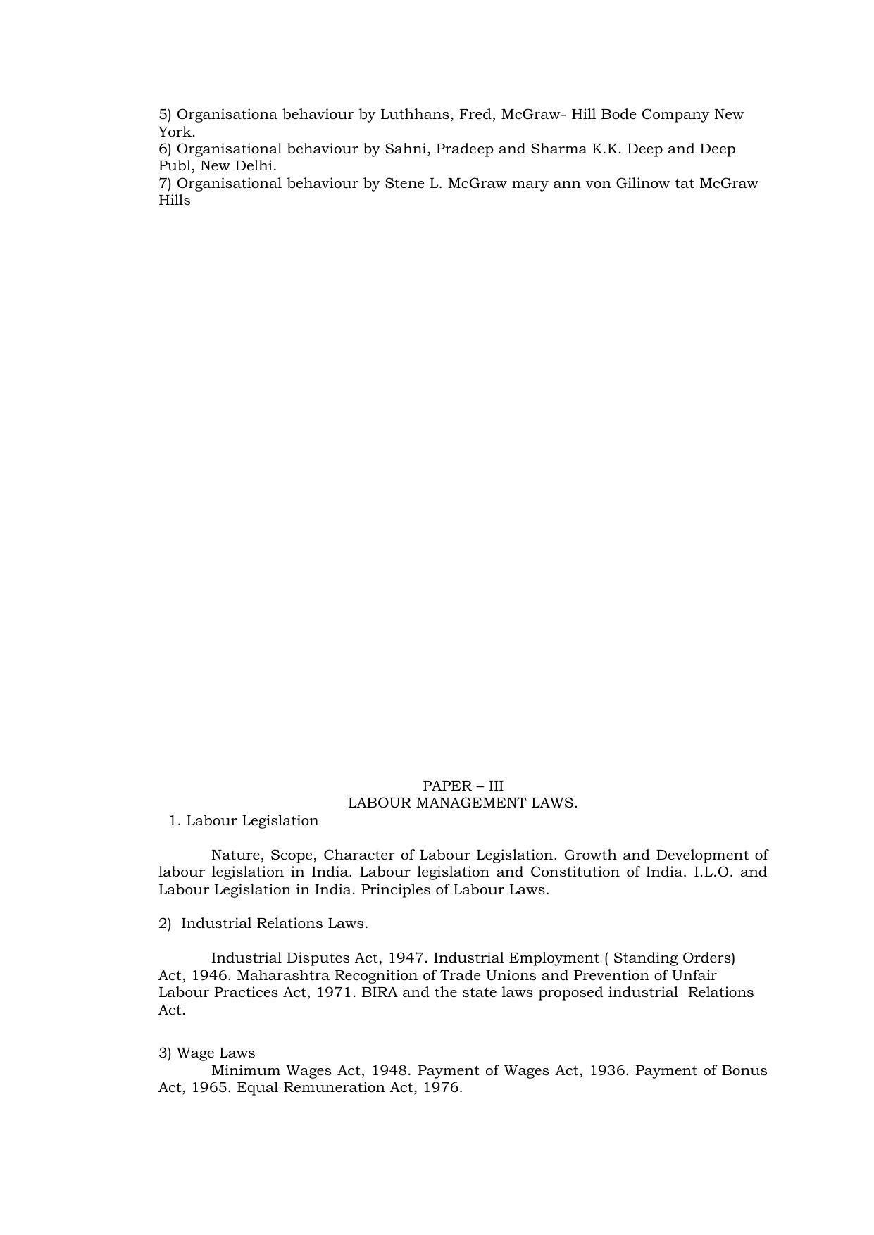RTMNU Post Graduate Teaching Department of Law of POST GRADUATE DIPLOMA IN COSUMER LAW (PGDCL) (POST GRADUATE DIPLOMA IN LAWS) Syllabus. - Page 33