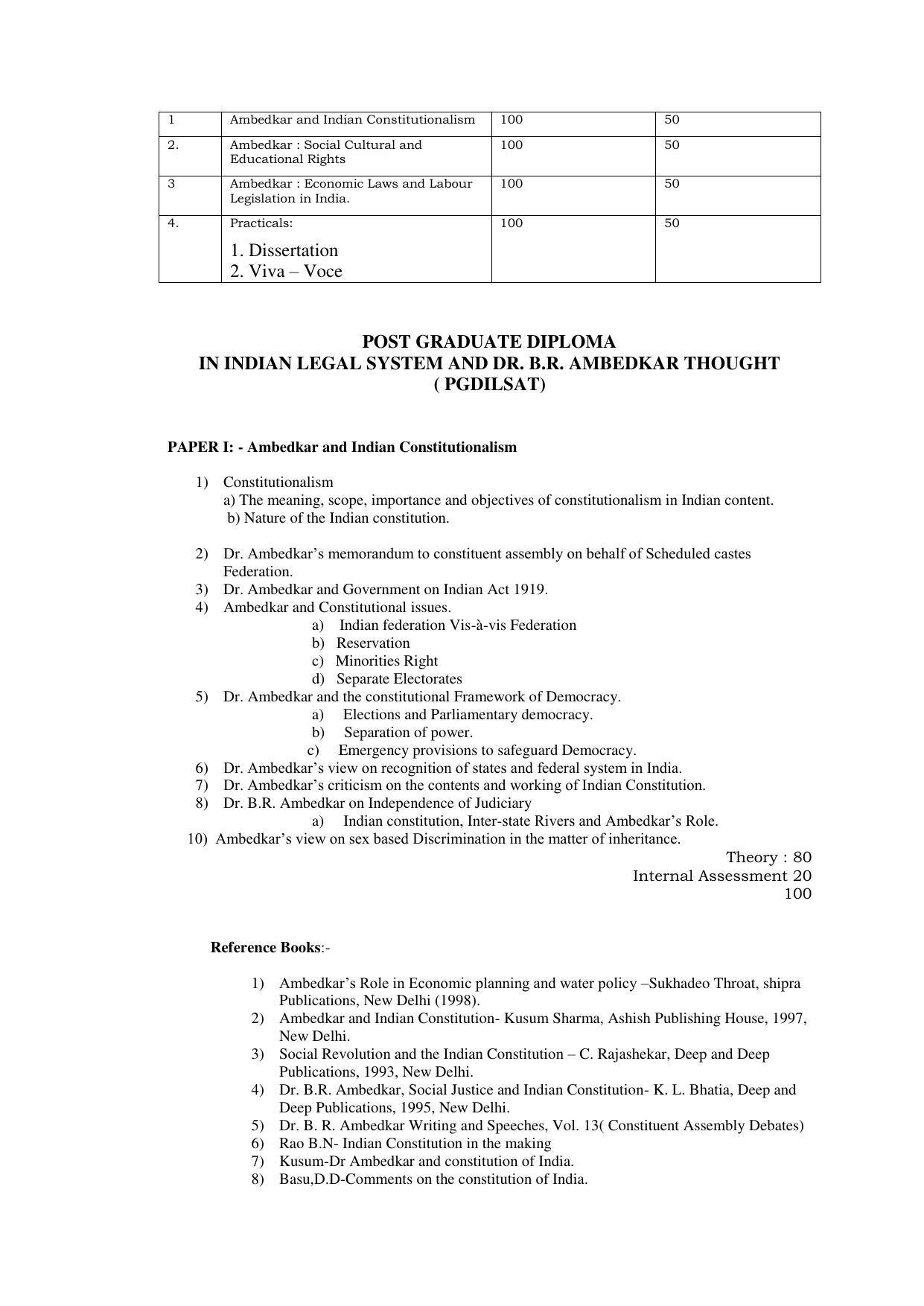 RTMNU Post Graduate Teaching Department of Law of POST GRADUATE DIPLOMA IN COSUMER LAW (PGDCL) (POST GRADUATE DIPLOMA IN LAWS) Syllabus. - Page 51
