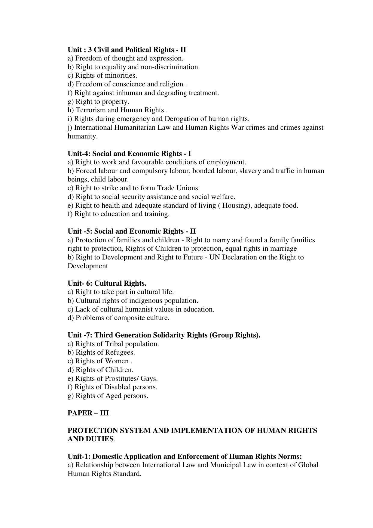 RTMNU Post Graduate Teaching Department of Law of POST GRADUATE DIPLOMA IN COSUMER LAW (PGDCL) (POST GRADUATE DIPLOMA IN LAWS) Syllabus. - Page 62