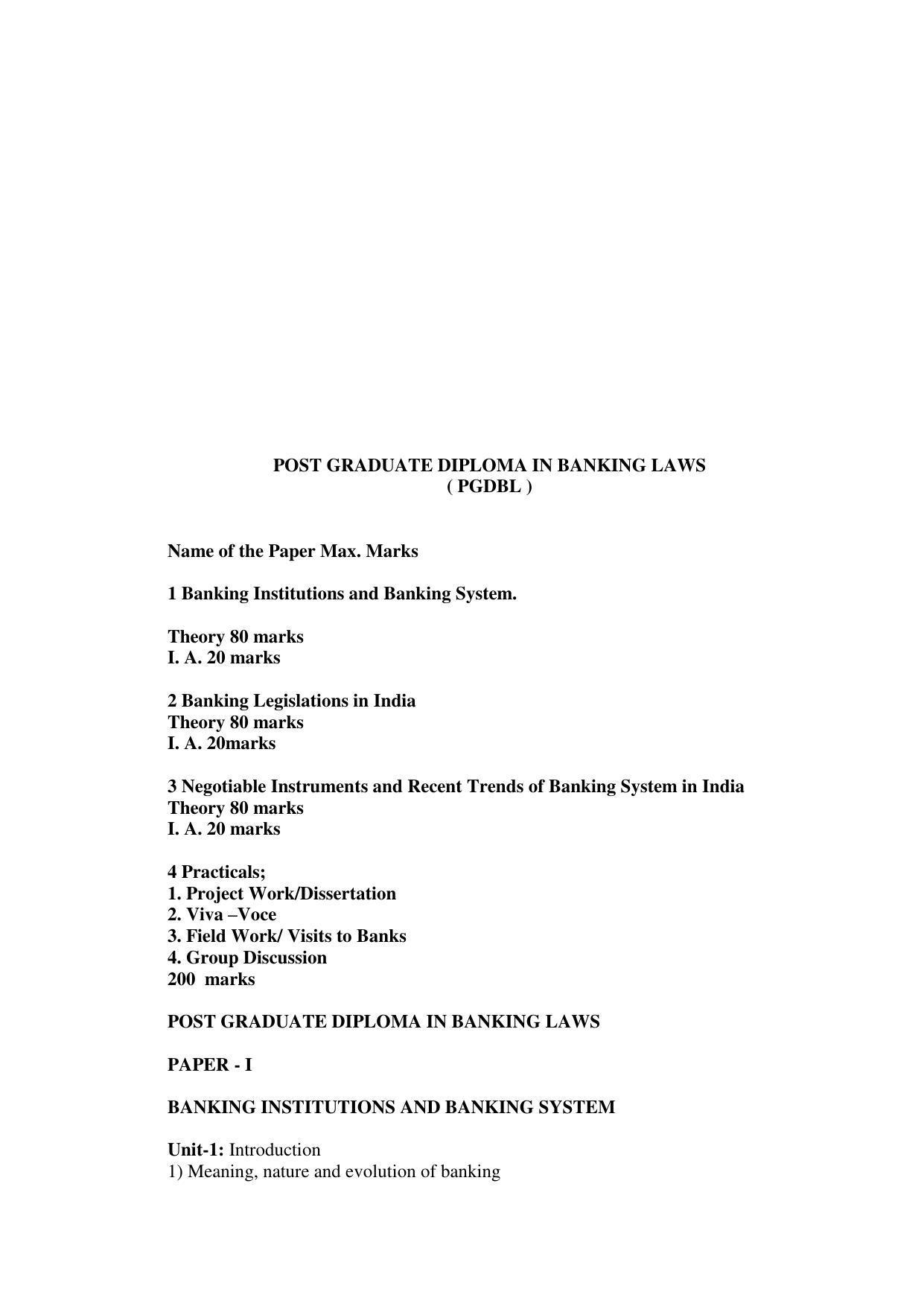RTMNU Post Graduate Teaching Department of Law of POST GRADUATE DIPLOMA IN COSUMER LAW (PGDCL) (POST GRADUATE DIPLOMA IN LAWS) Syllabus. - Page 75