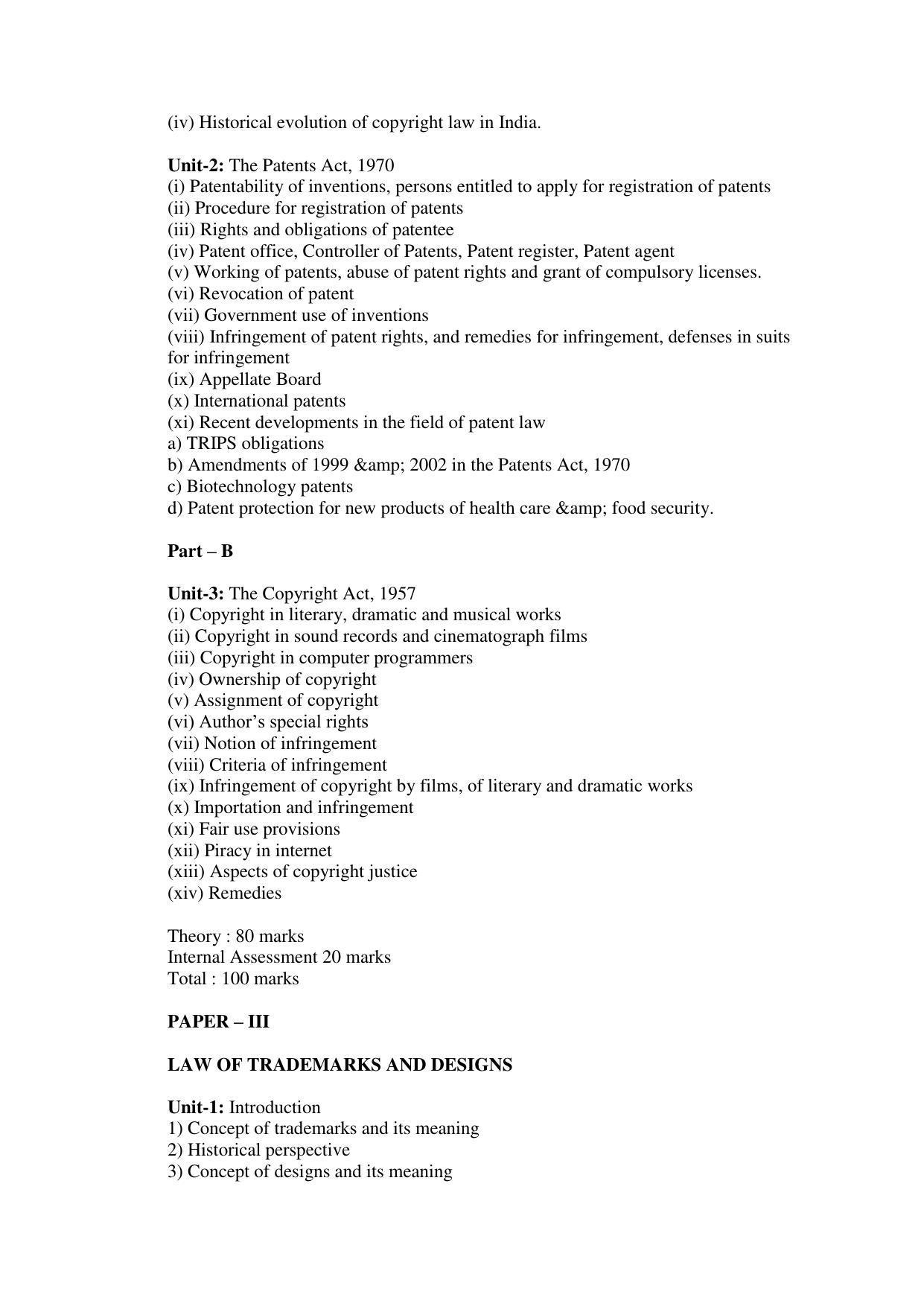 RTMNU Post Graduate Teaching Department of Law of POST GRADUATE DIPLOMA IN COSUMER LAW (PGDCL) (POST GRADUATE DIPLOMA IN LAWS) Syllabus. - Page 80