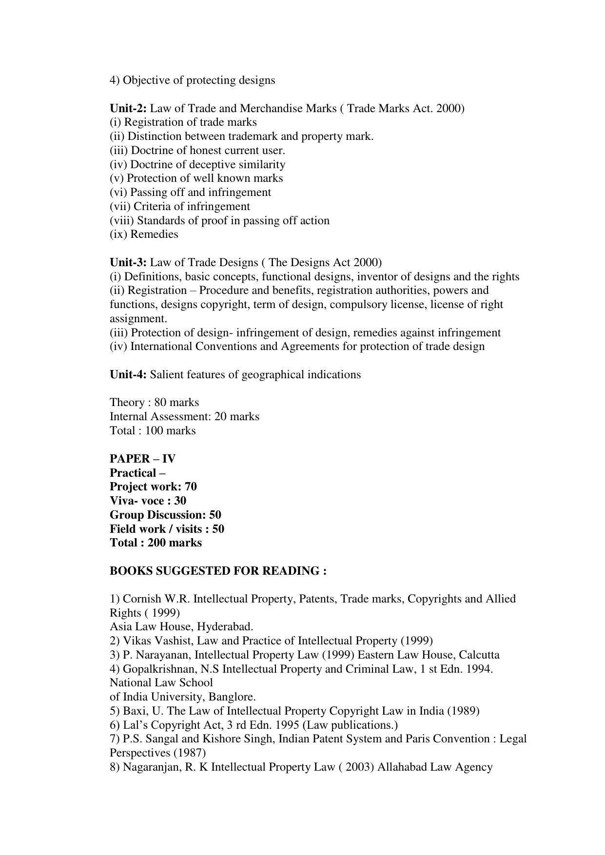 RTMNU Post Graduate Teaching Department of Law of POST GRADUATE DIPLOMA IN COSUMER LAW (PGDCL) (POST GRADUATE DIPLOMA IN LAWS) Syllabus. - Page 81