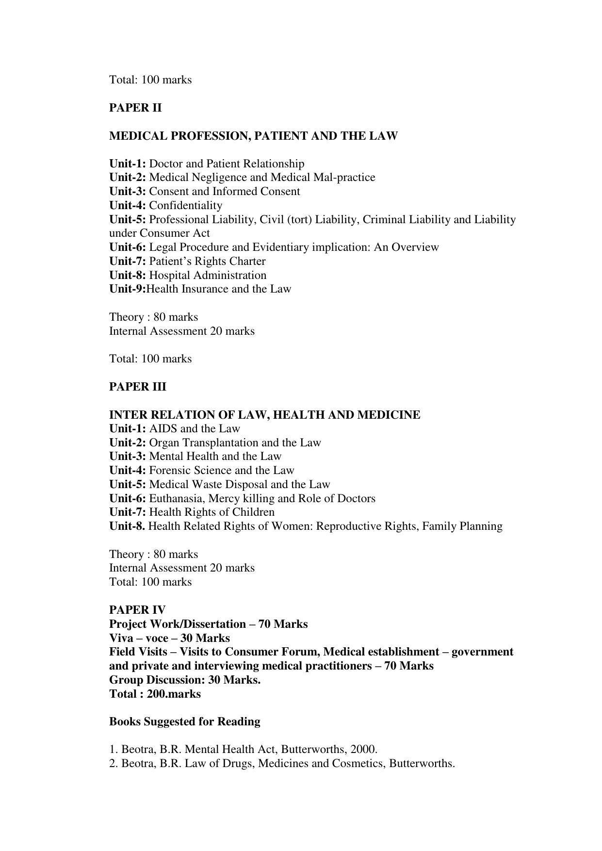 RTMNU Post Graduate Teaching Department of Law of POST GRADUATE DIPLOMA IN COSUMER LAW (PGDCL) (POST GRADUATE DIPLOMA IN LAWS) Syllabus. - Page 89