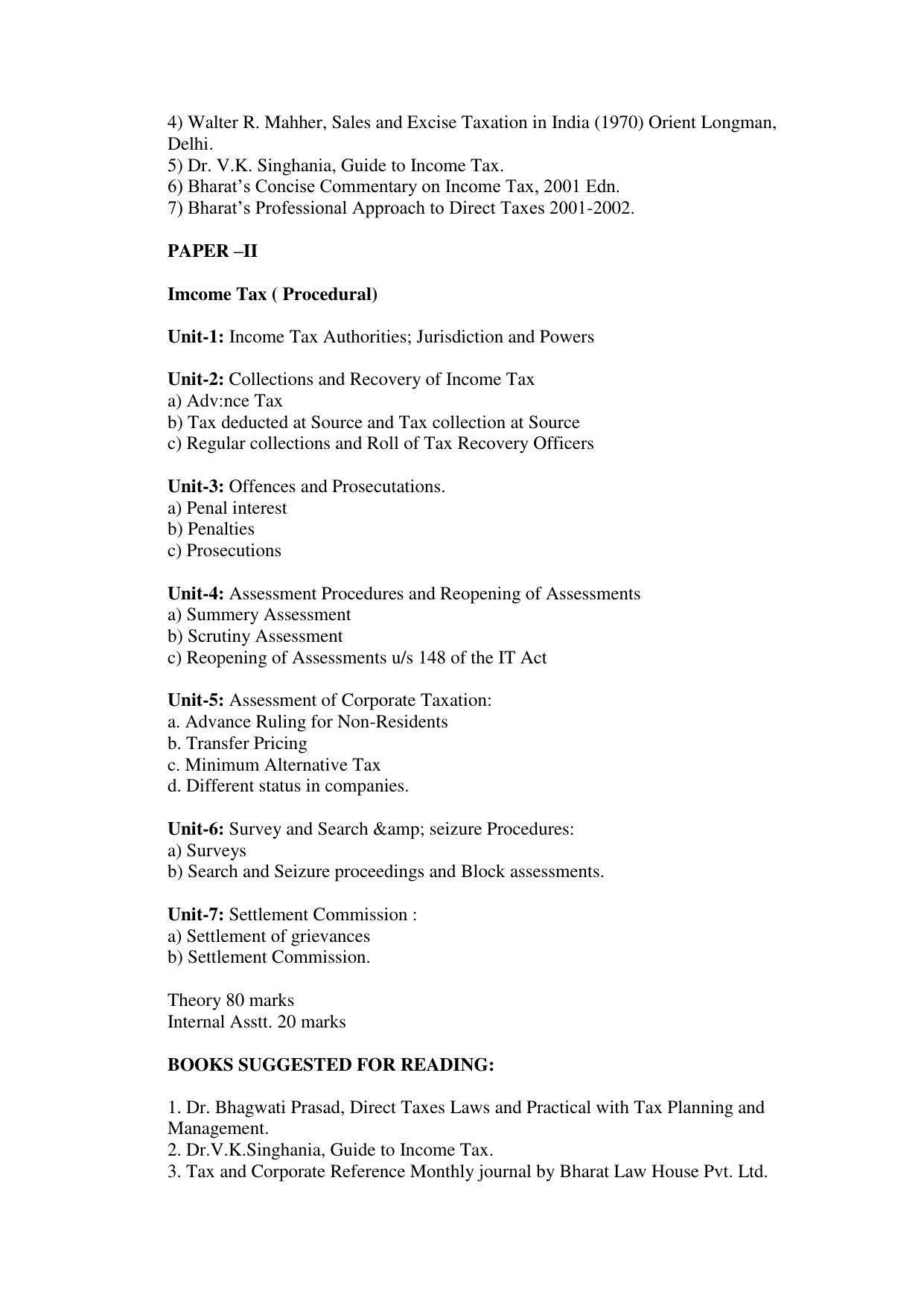 RTMNU Post Graduate Teaching Department of Law of POST GRADUATE DIPLOMA IN COSUMER LAW (PGDCL) (POST GRADUATE DIPLOMA IN LAWS) Syllabus. - Page 97